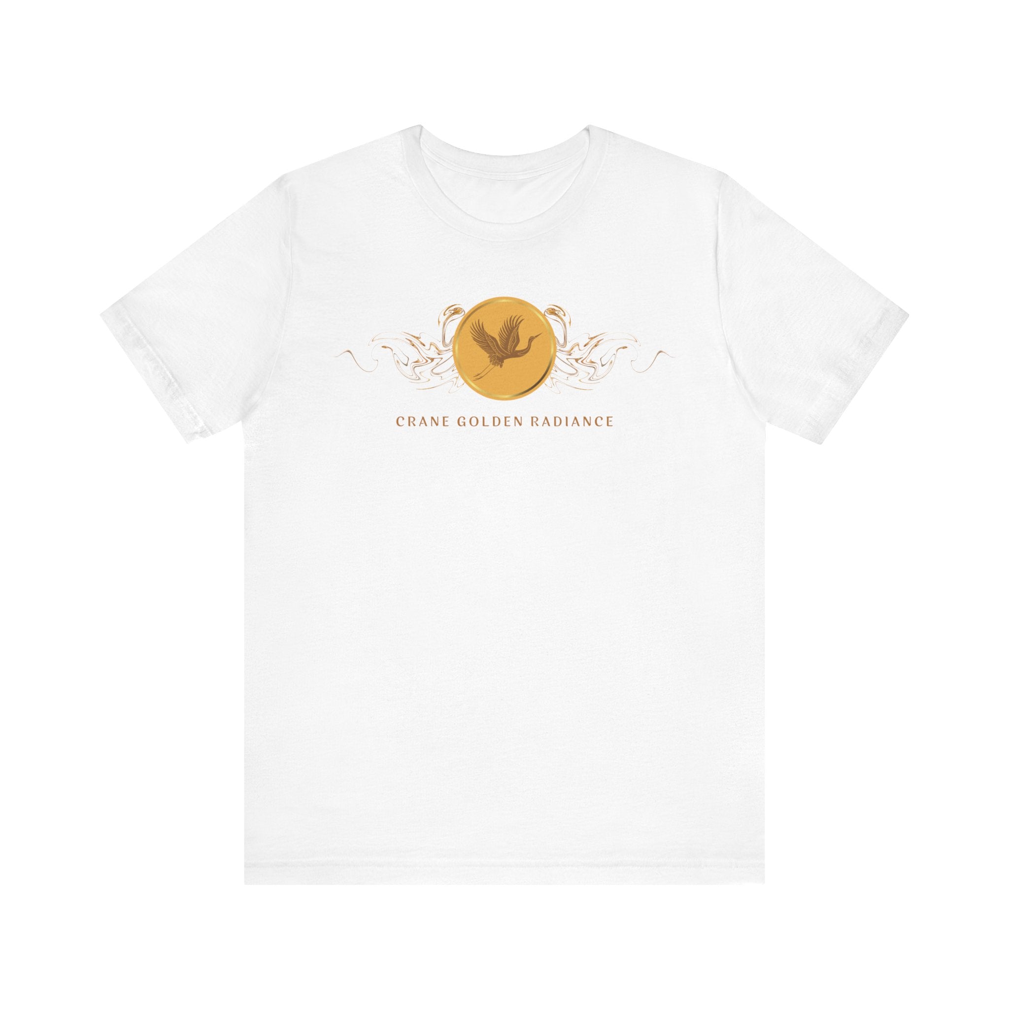 Empowering T-shirt - Zen Crane Collection Gold Radiance