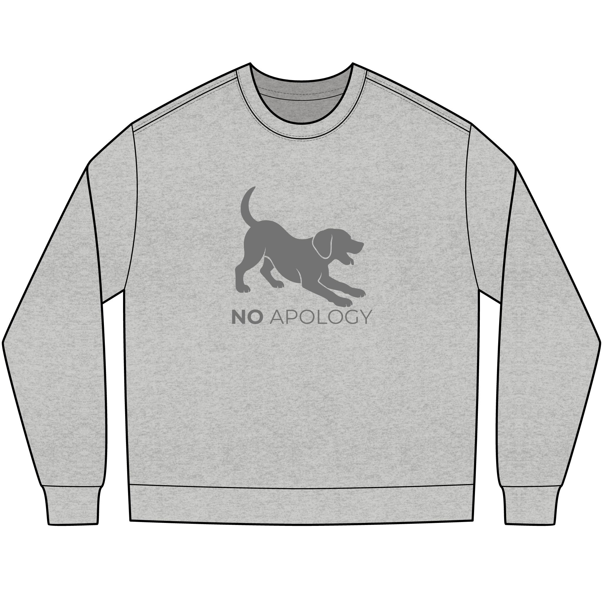 Animal Attitude Long Sleeve T-shirt - No Apology Dog