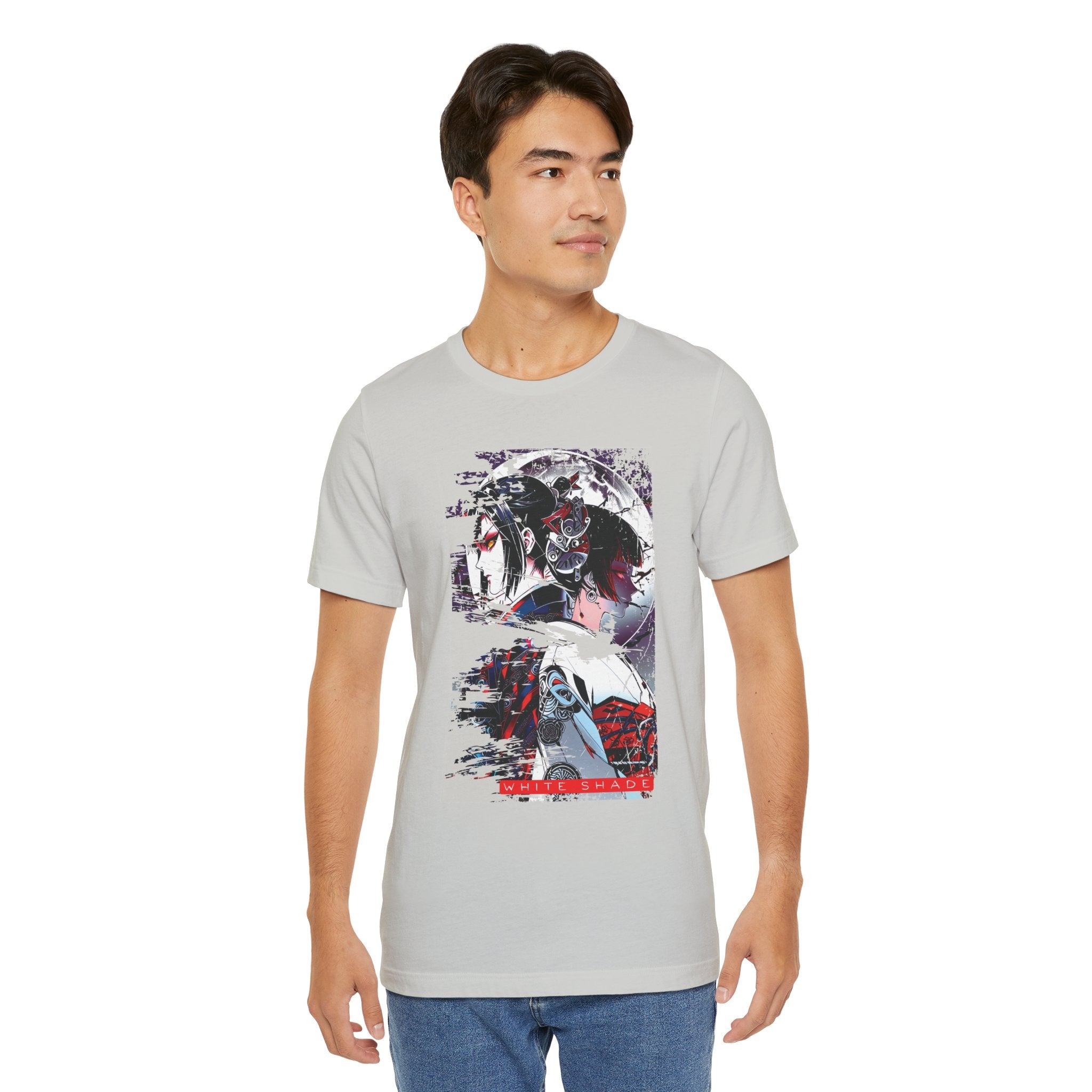 Anime Moon T-Shirt - White Shade Tee