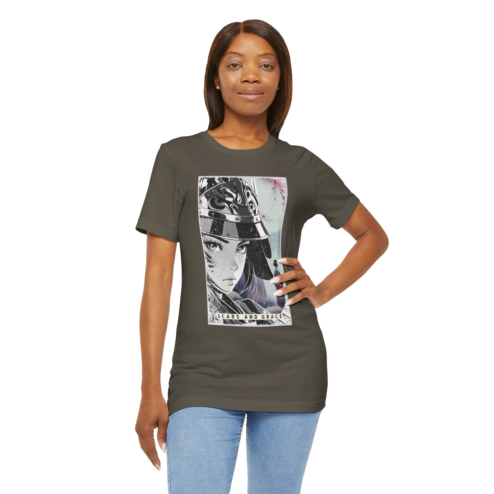 Anime Warrior Girl T-shirt - Scars And Grace