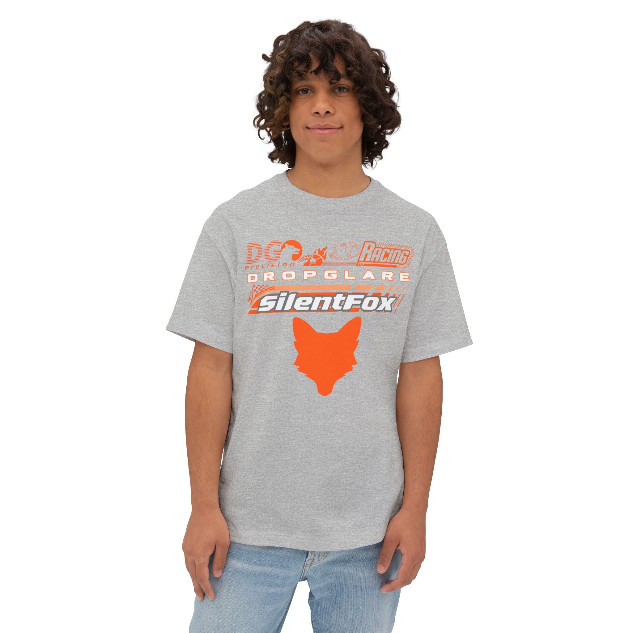 Orange Fox Racing Box Tee Collection - SF Drop Glare