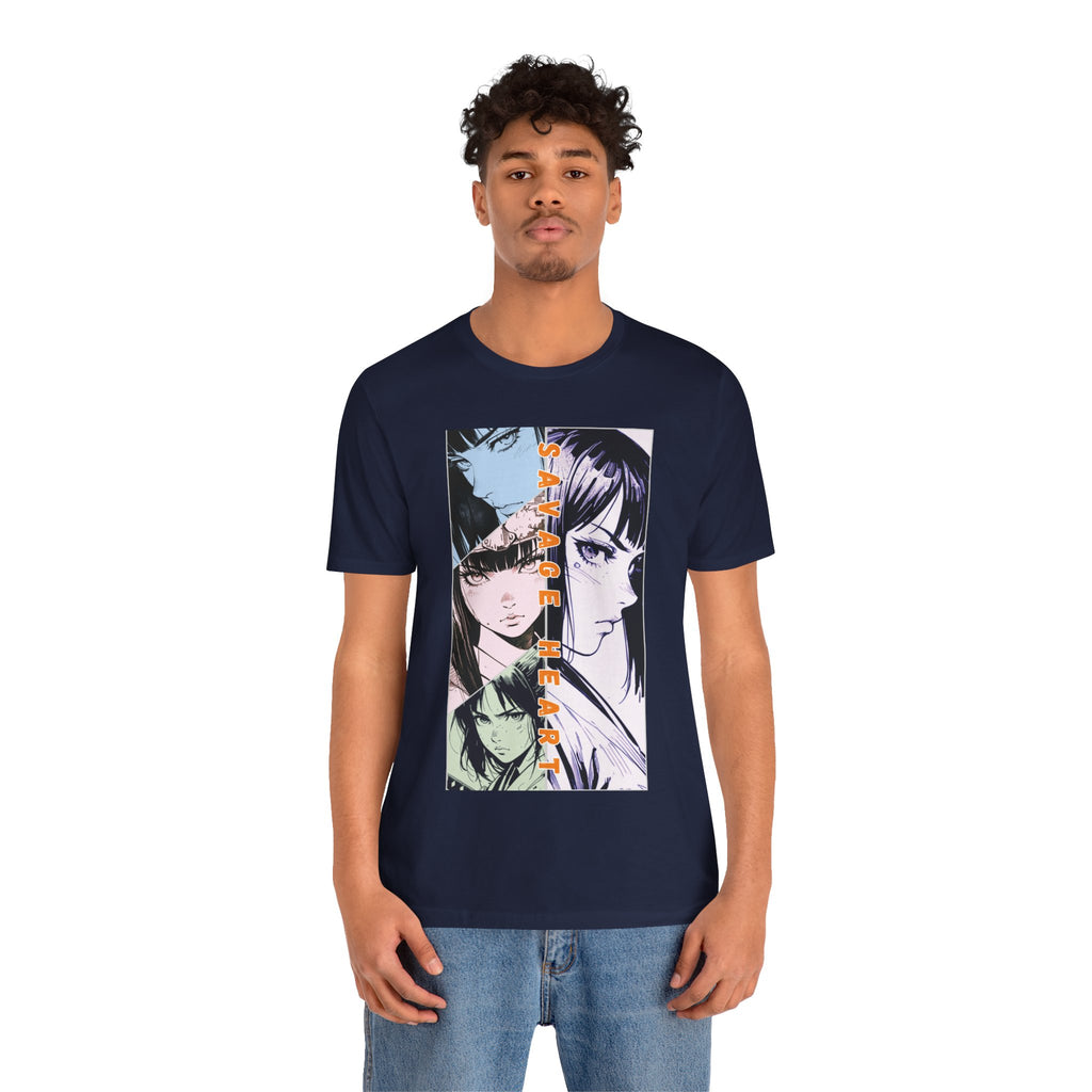 Anime Silent Hero T-shirt - Savage Heart