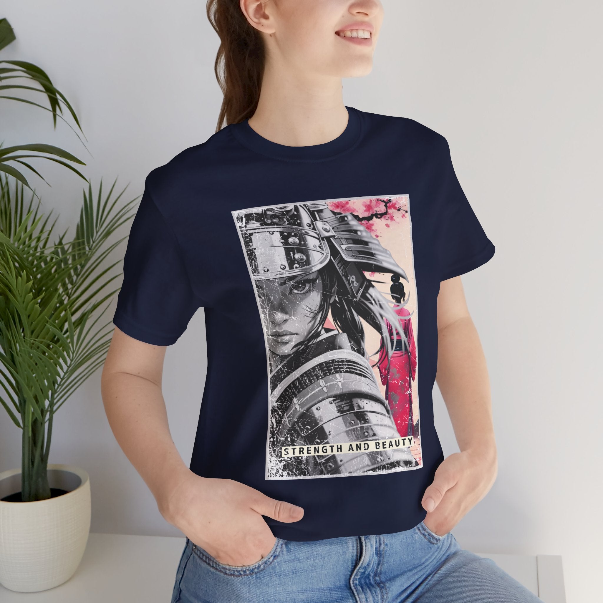 Anime Warrior Girl T-shirt - Strength And Beauty