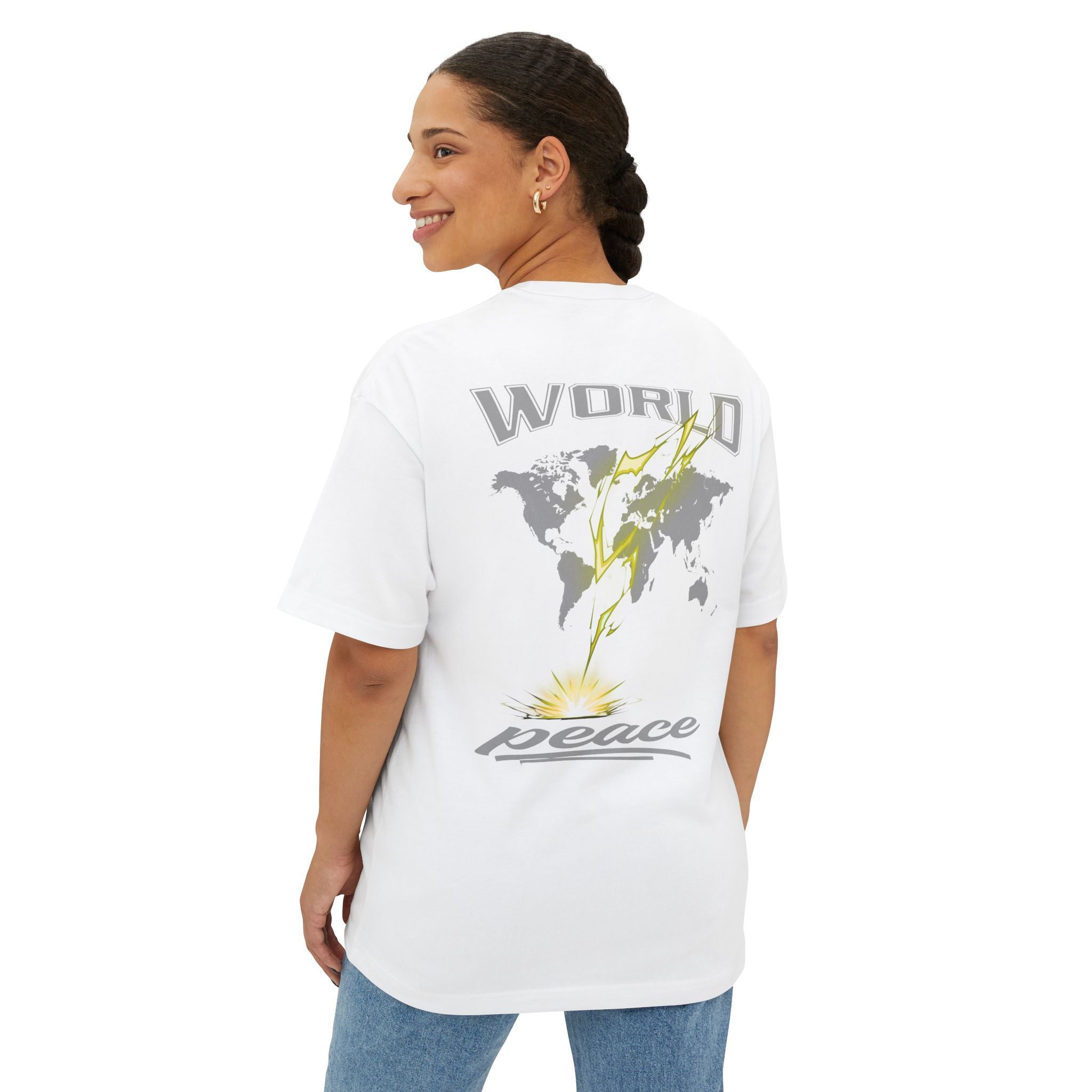 World Collection Design Casual Streetwear T-shirt - World Peace