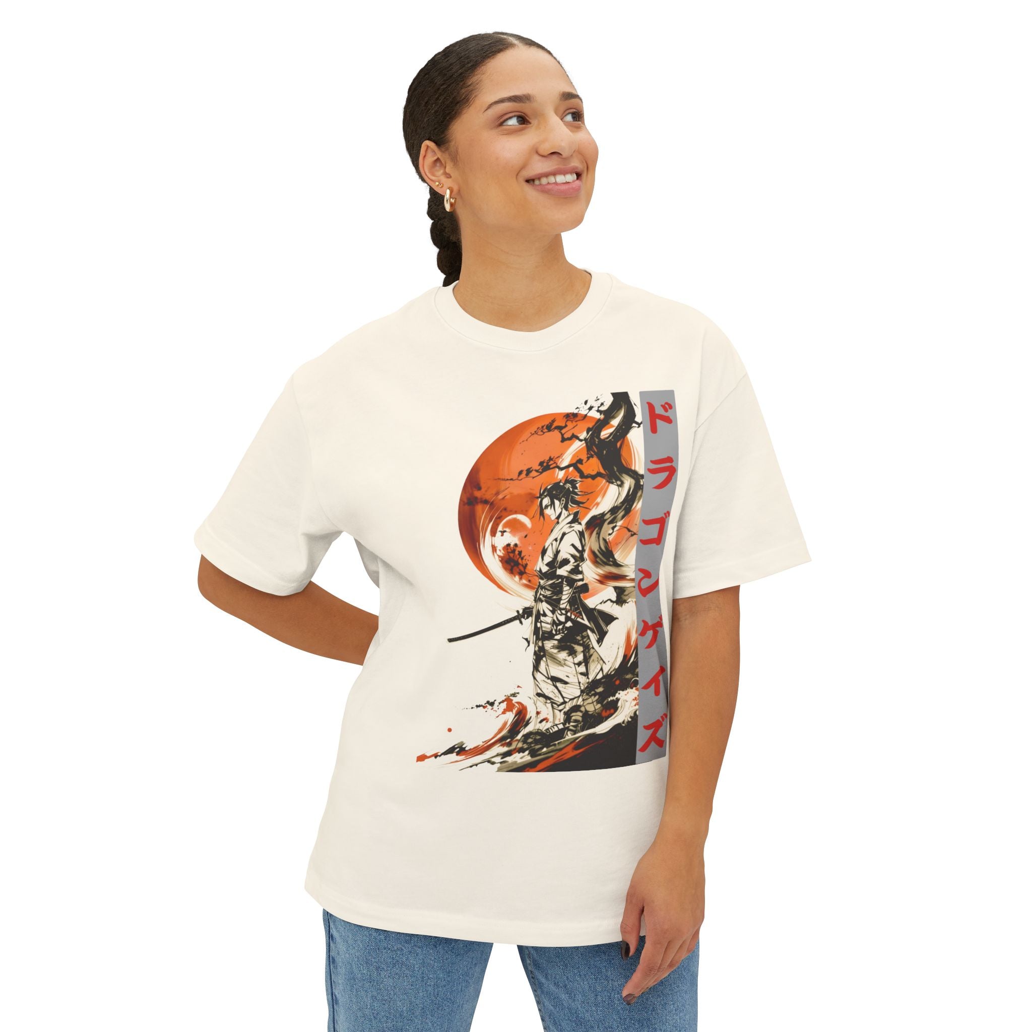 Anime Design Oversize T-shirt - SF Dragon Gaze