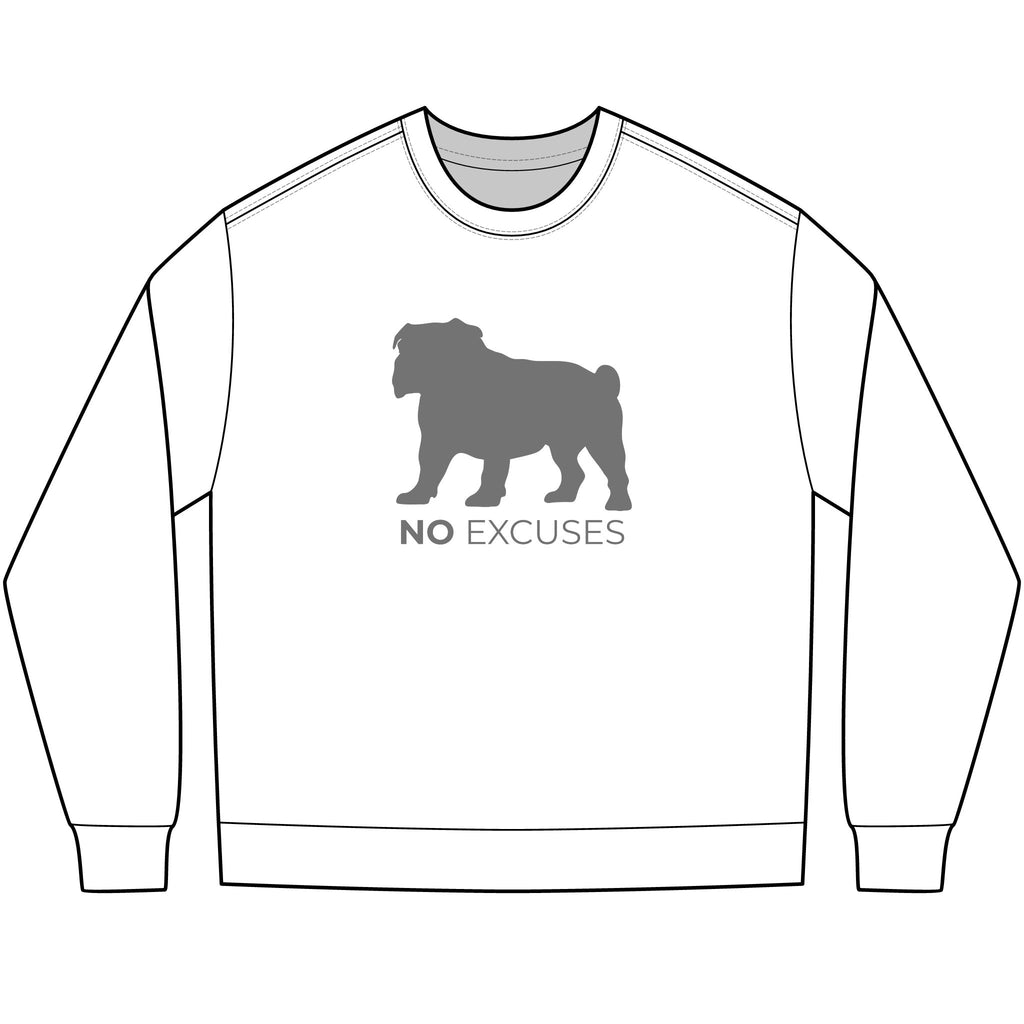 Animal Attitude Long Sleeve T-shirt - No Excuses Dog