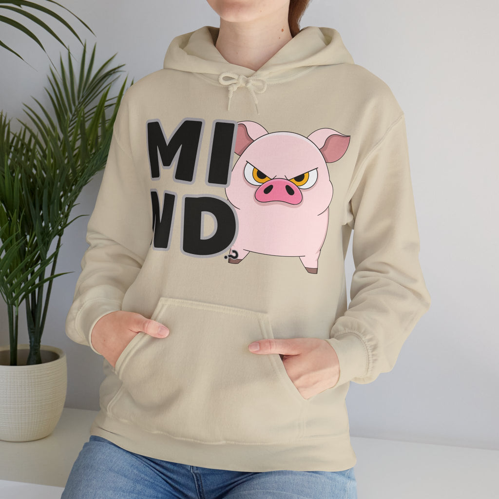 Hooded Sweatshirt Humor - Mind? Pig