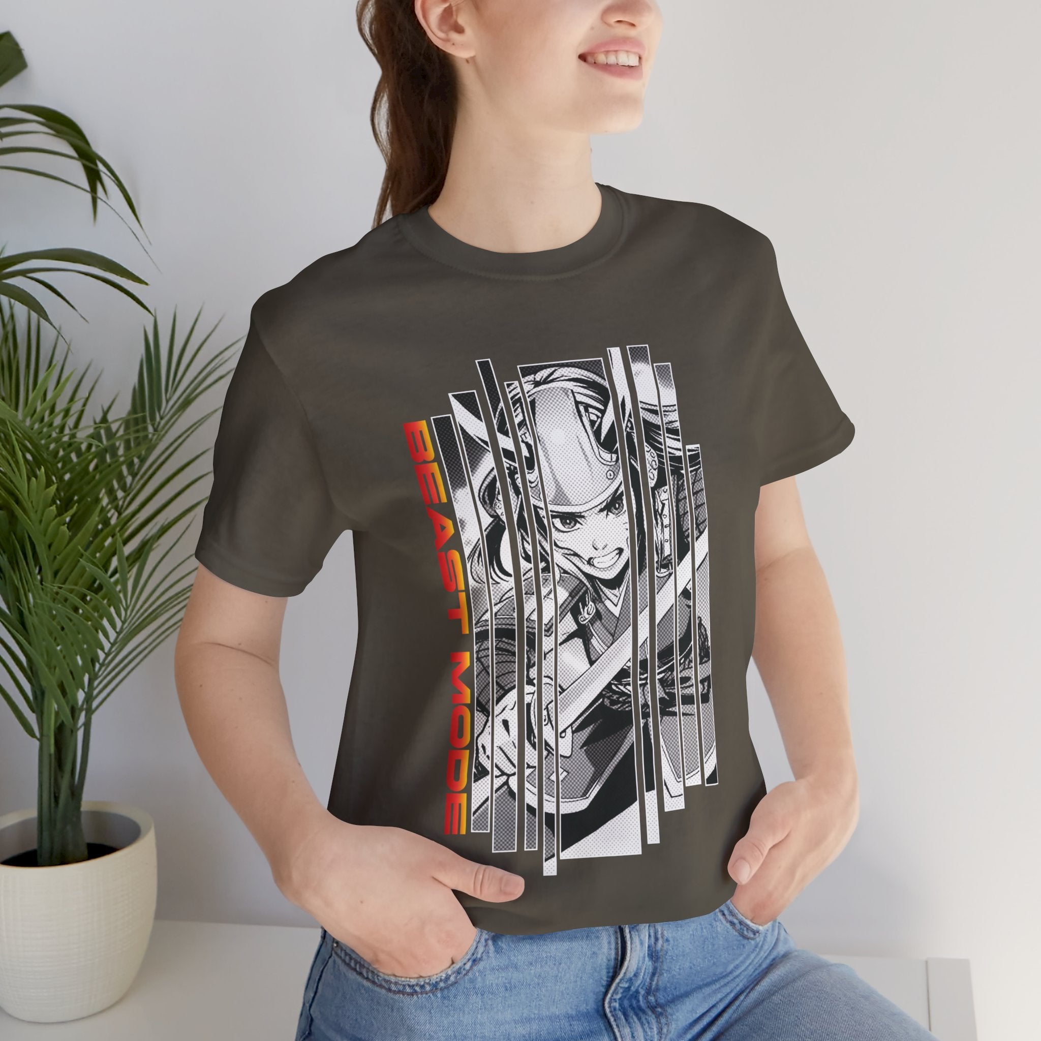 Anime Girl Warrior T-shirt - Beast Mode