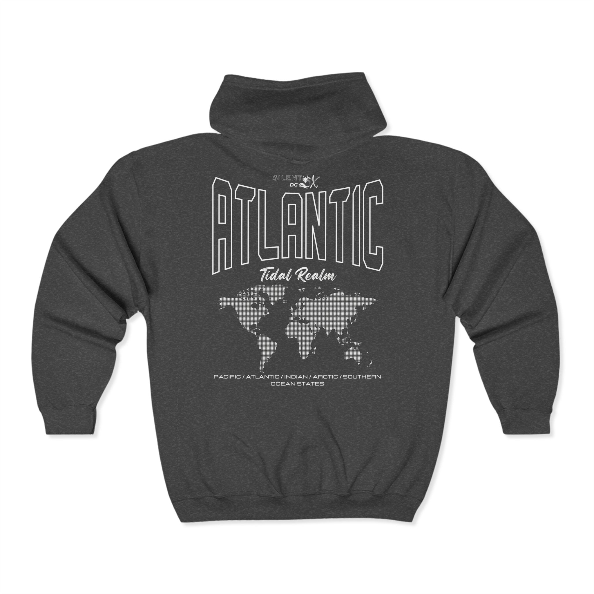 5 Oceans Hoodie Zipper Collection - Atlantic Ocean Tidal Realm