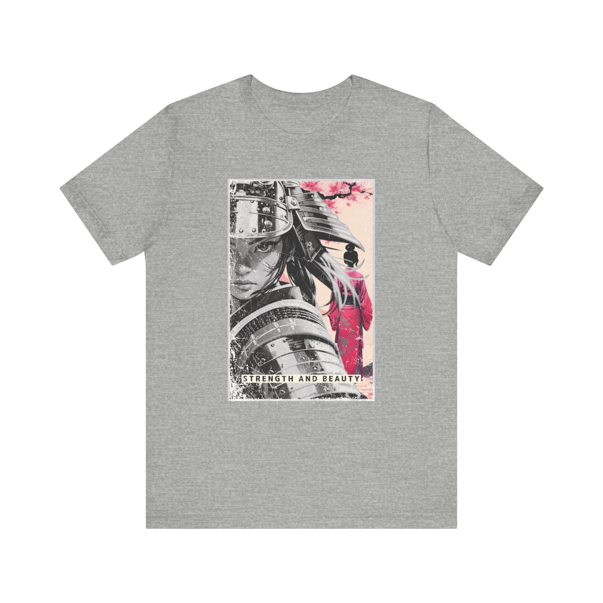 Anime Warrior Girl T-shirt - Strength And Beauty