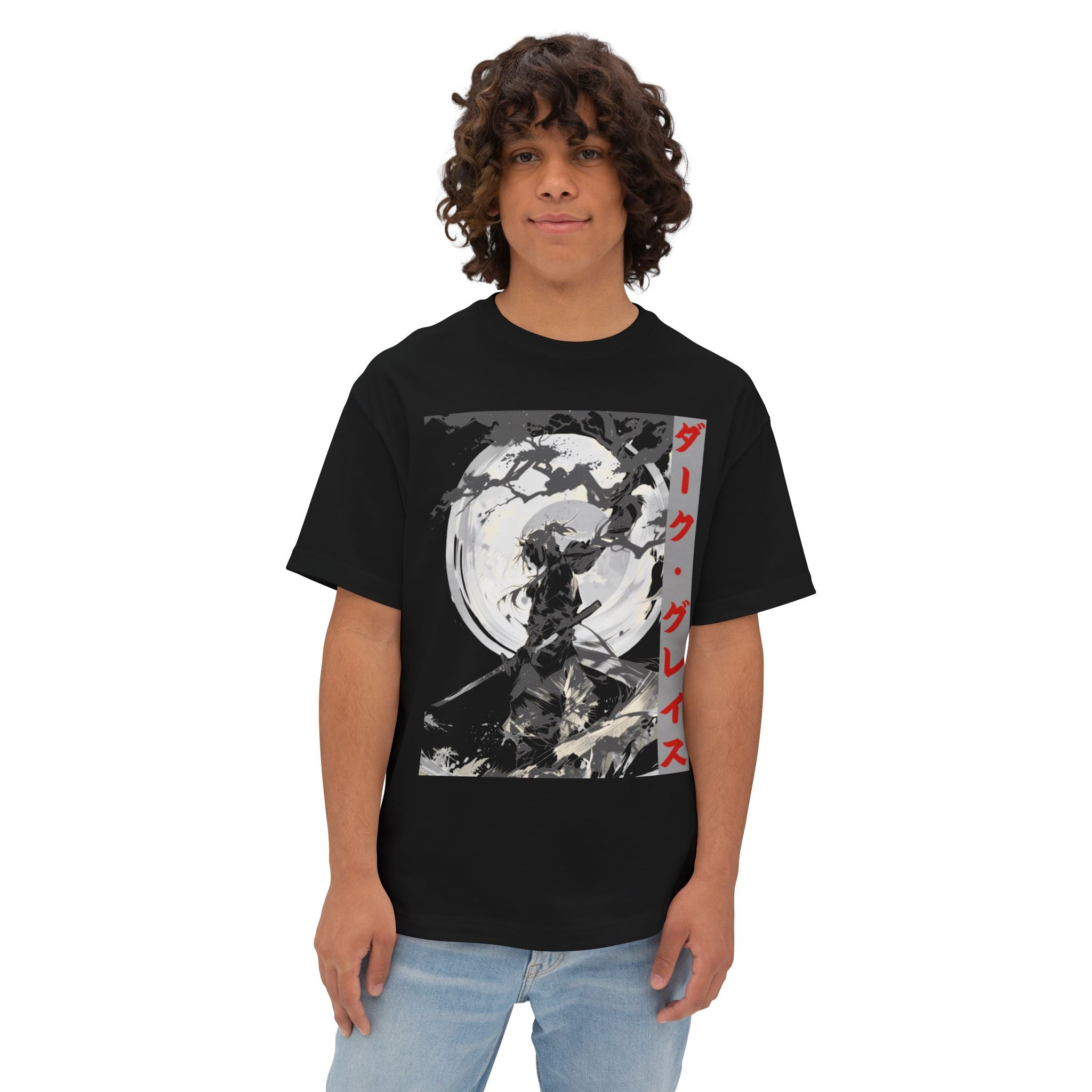 Anime Design Oversize T-shirt - SF Dark Grace