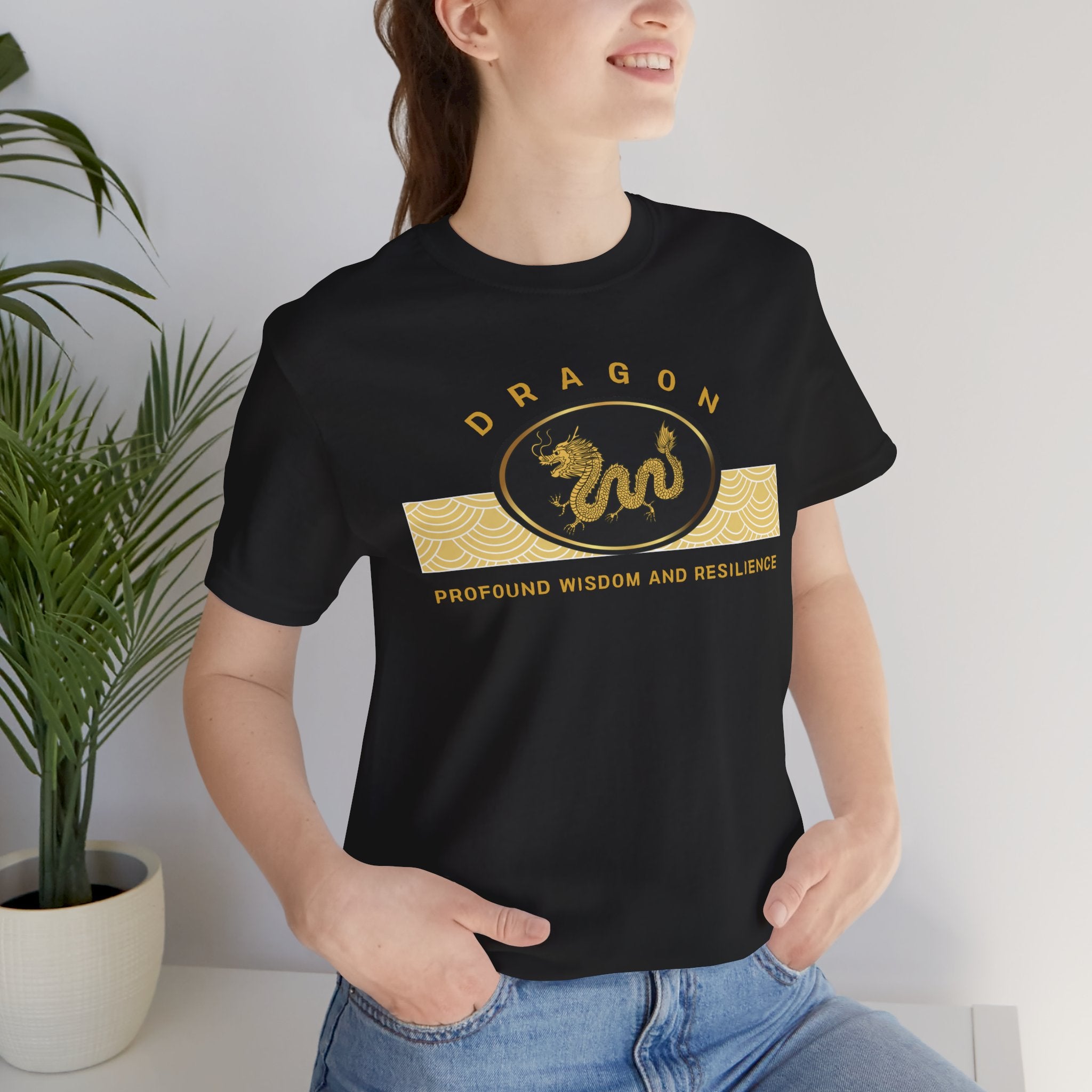 Empowering T-shirt - Zen Dragon Collection Black Profound