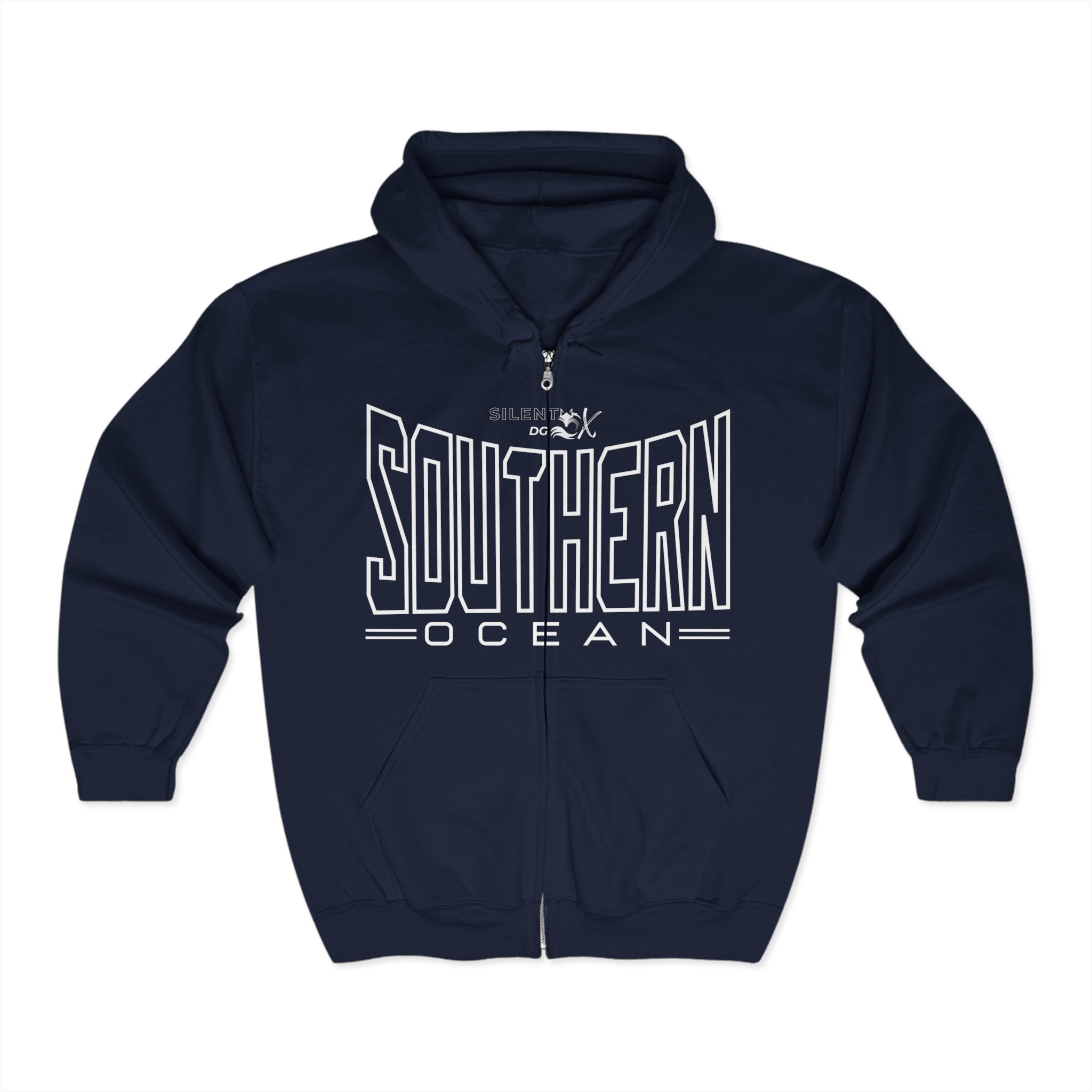 5 Oceans Hoodie Zipper Collection - Southern Ocean Wild Meridian