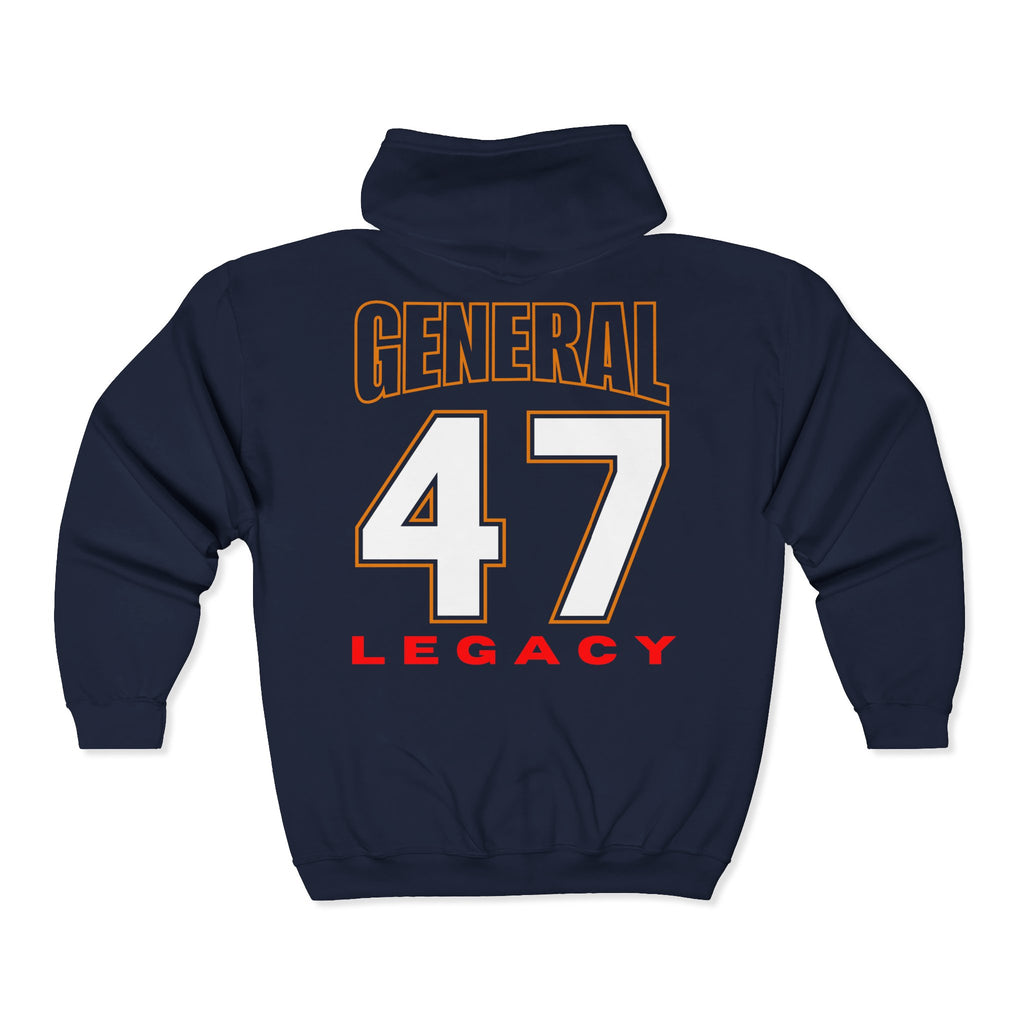 General Numbered Zip Hoodie Collection - 47 General Legacy