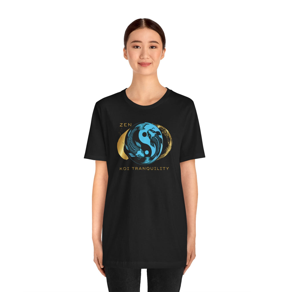 Empowering T-shirt - Zen Koi Collection Blue , Colors of Meaning