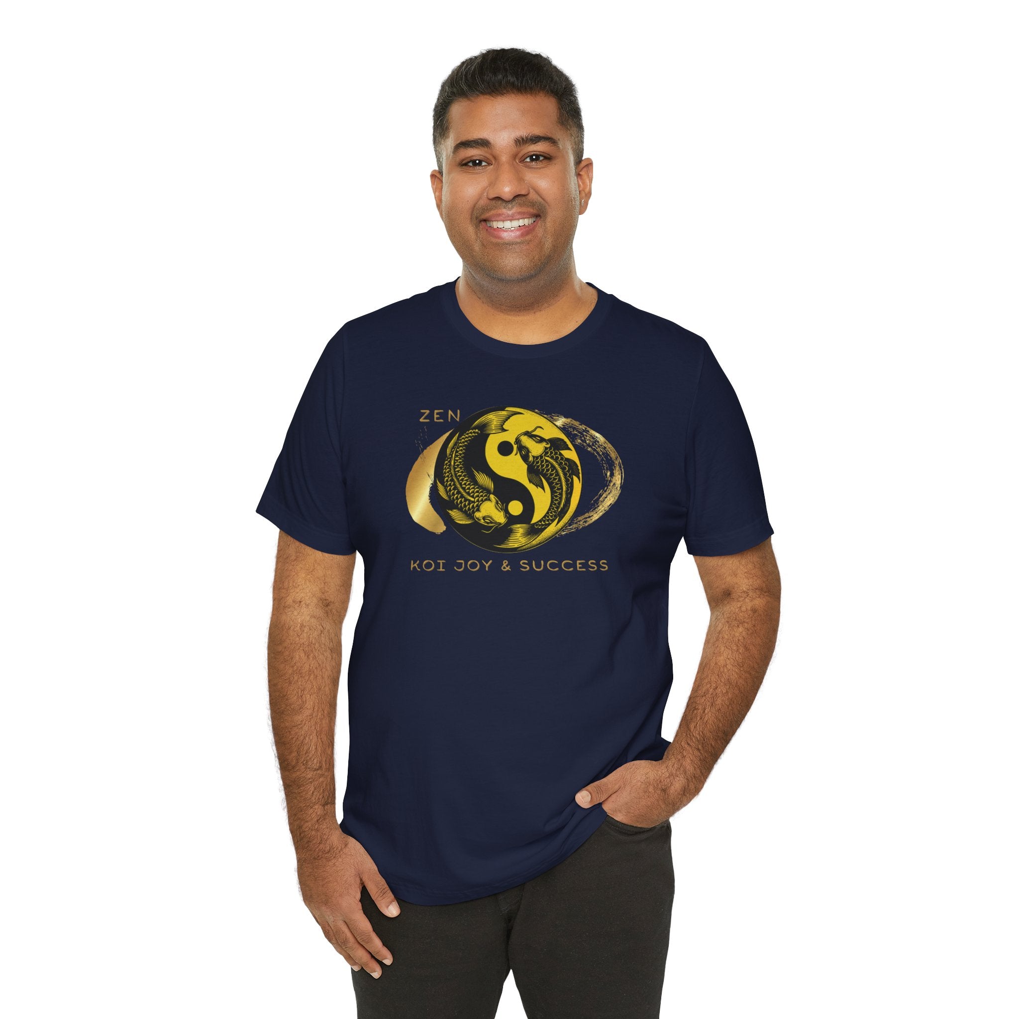 Empowering T-shirt - Zen Koi Collection Yellow, Colors of Meaning