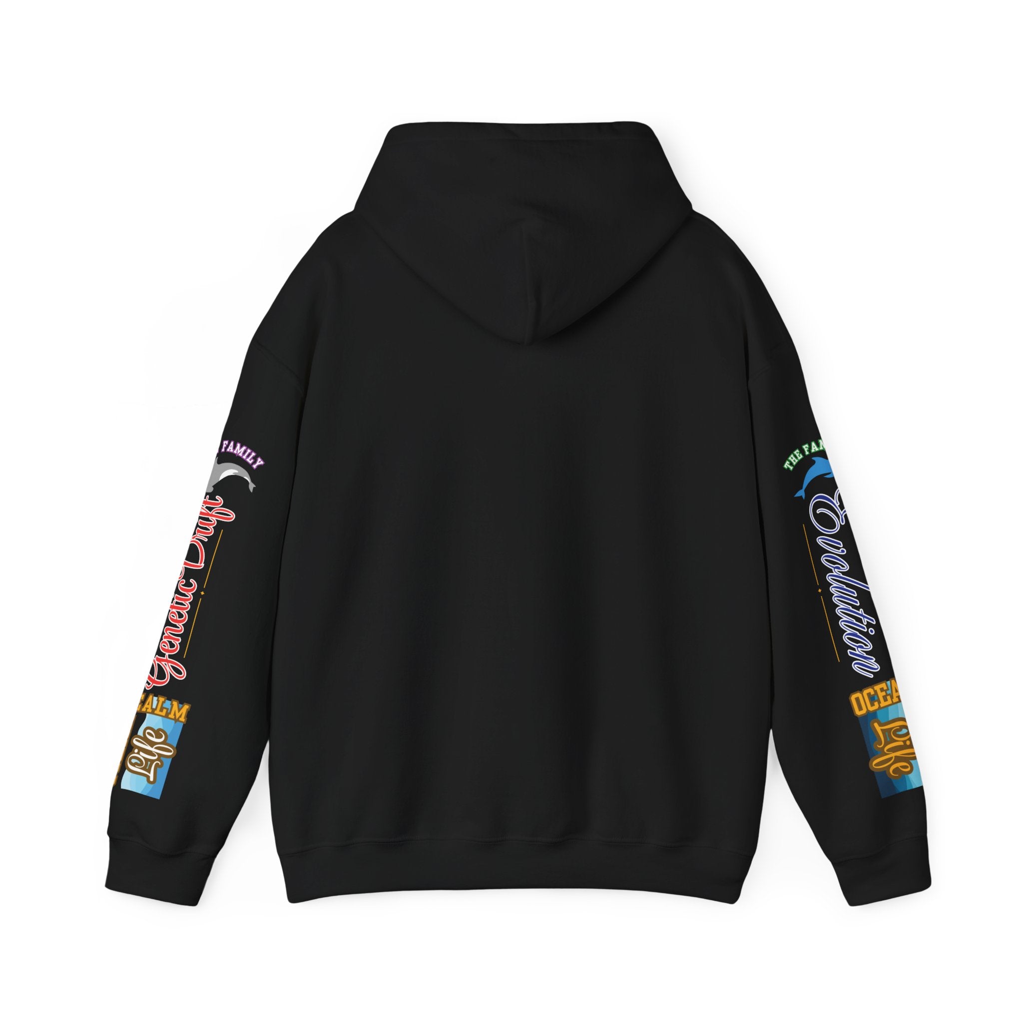 Ocean Marine Awareness Hooded Sweatshirt - Orcas & Dolphins