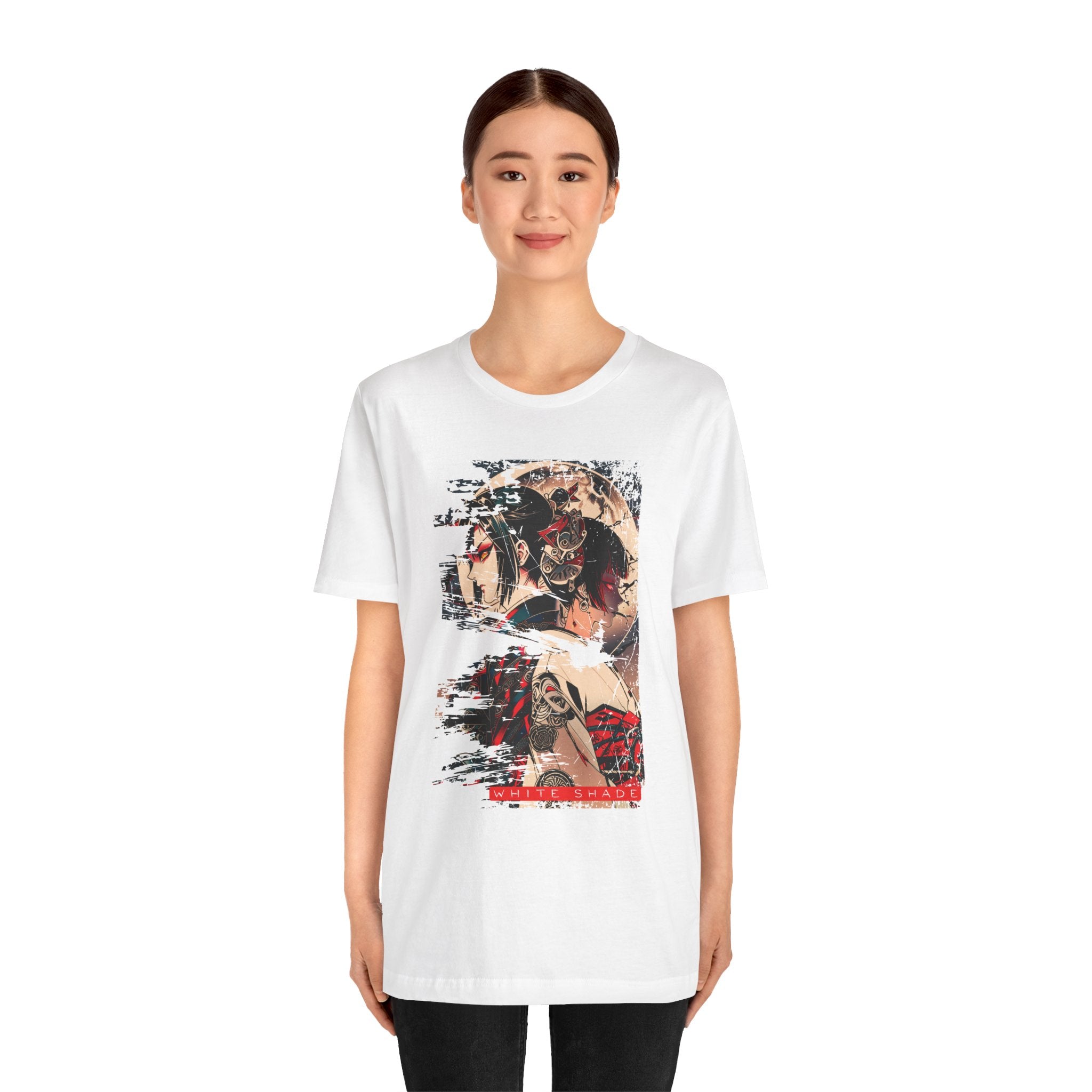 Anime Moon T-Shirt - White Shade Tee