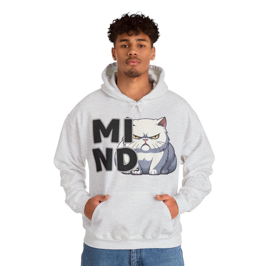 Hooded Sweatshirt Humor - Mind? Cat