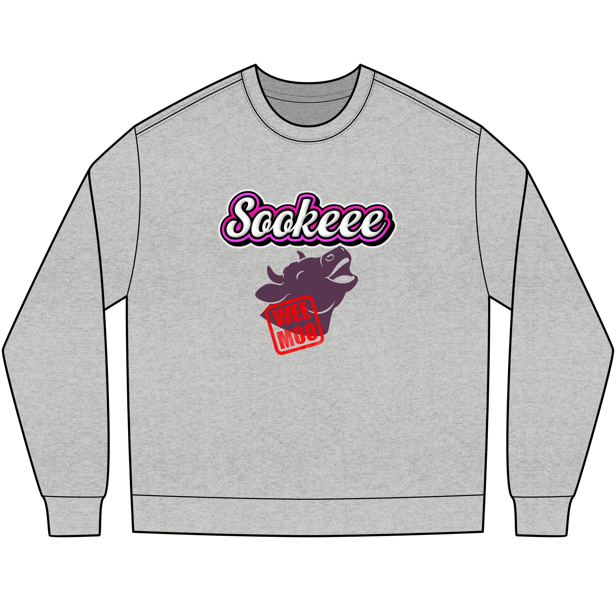 Wee-Moo Cow Long Sleeve Box-Tee - Sookeee