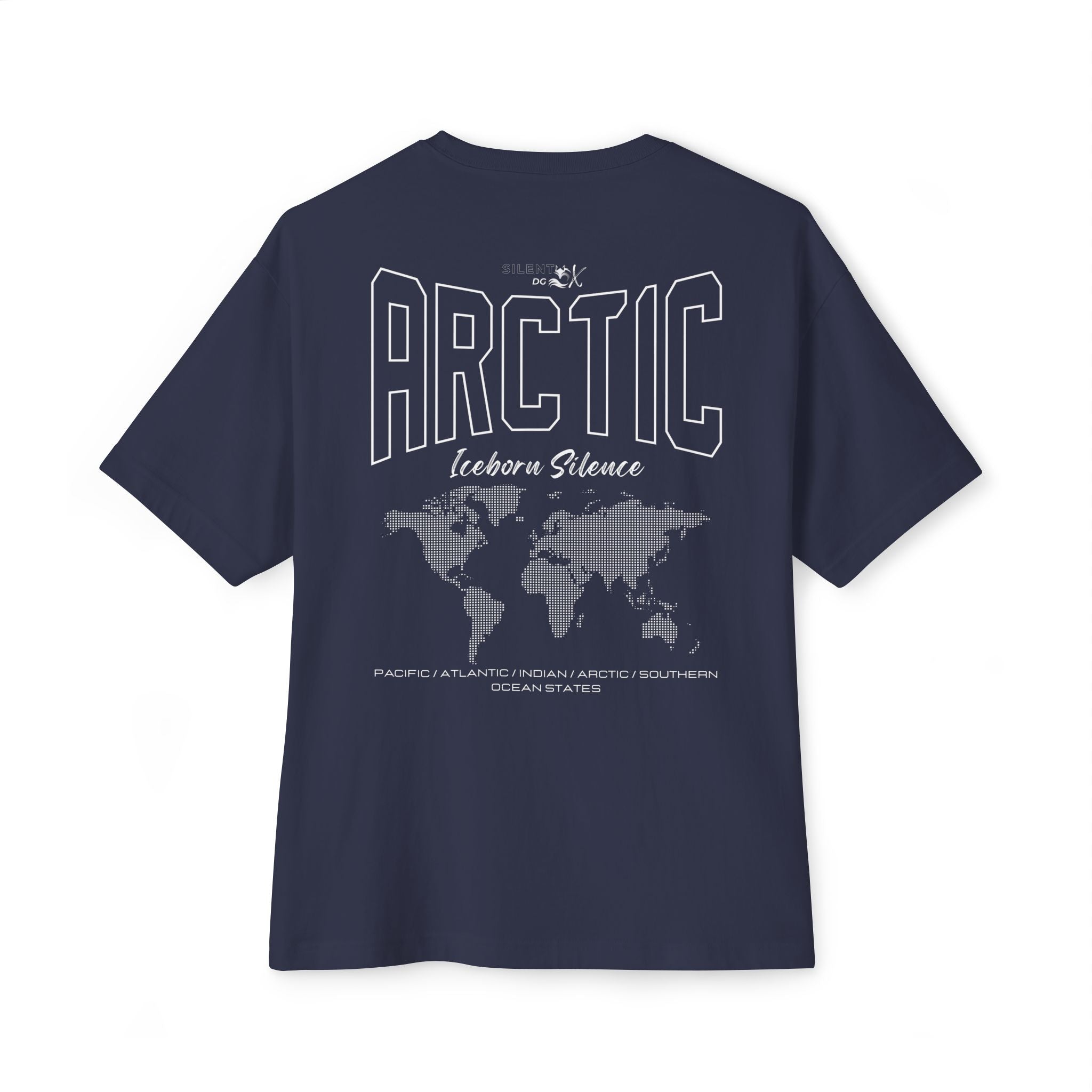 5-Oceans Collection Casual Streetwear Tee - Arctic Ocean Iceborn Silence
