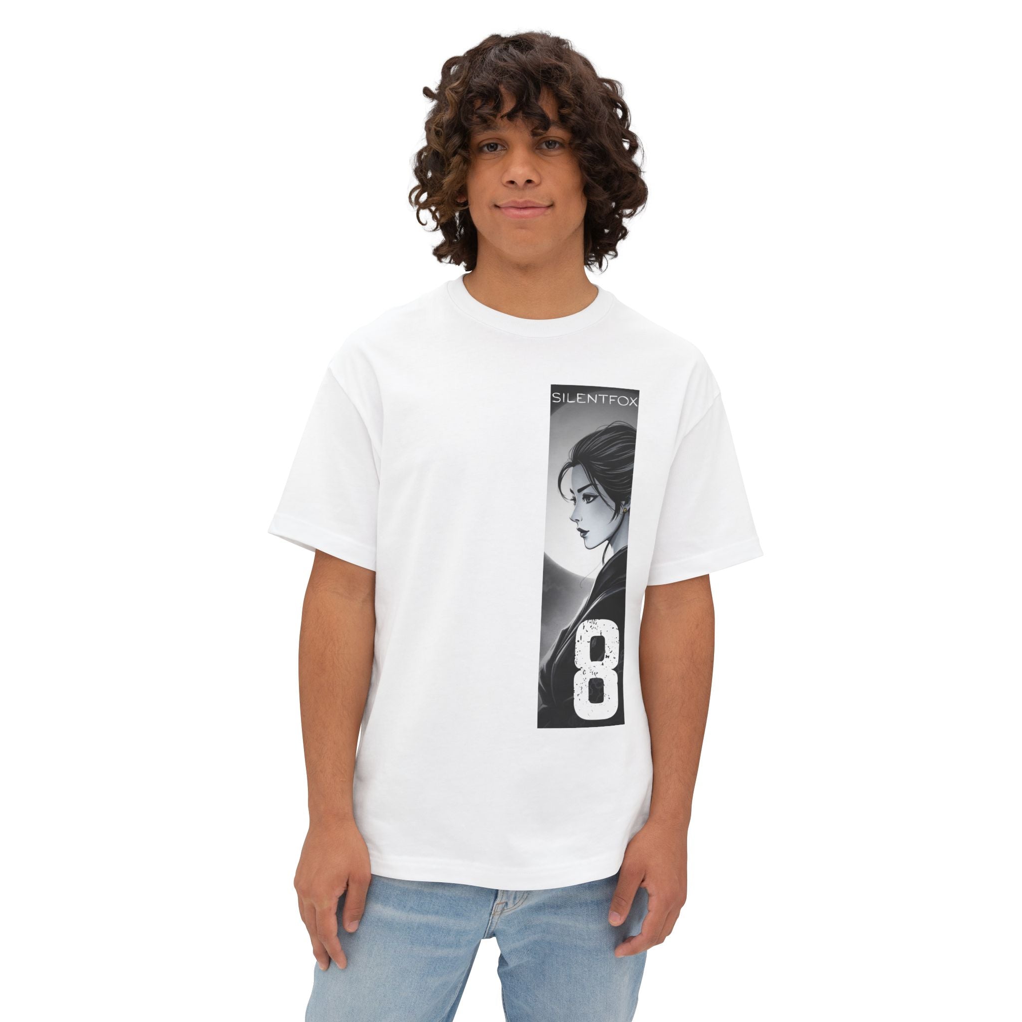 Anime Design Oversize T-shirt - SF Guardian - Devout #8