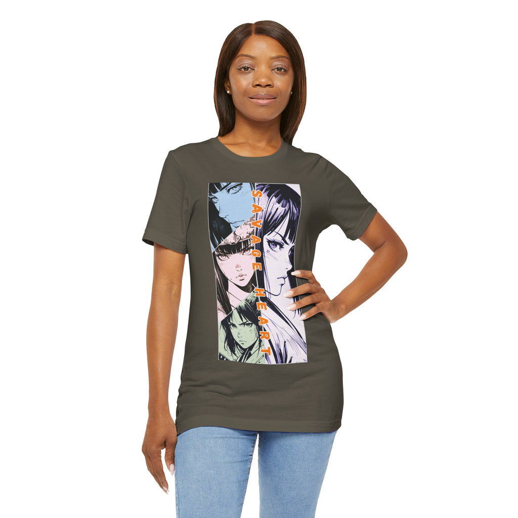 Anime Silent Hero T-shirt - Savage Heart