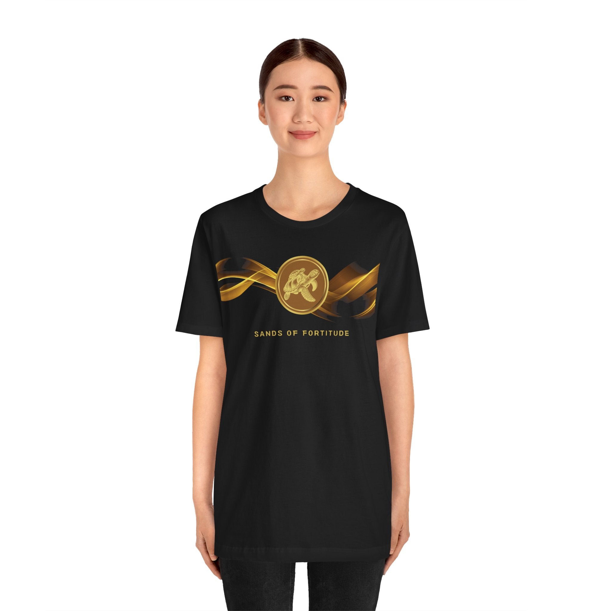 Empowering T-shirt - Zen Turtle Collection Brown Fortitude