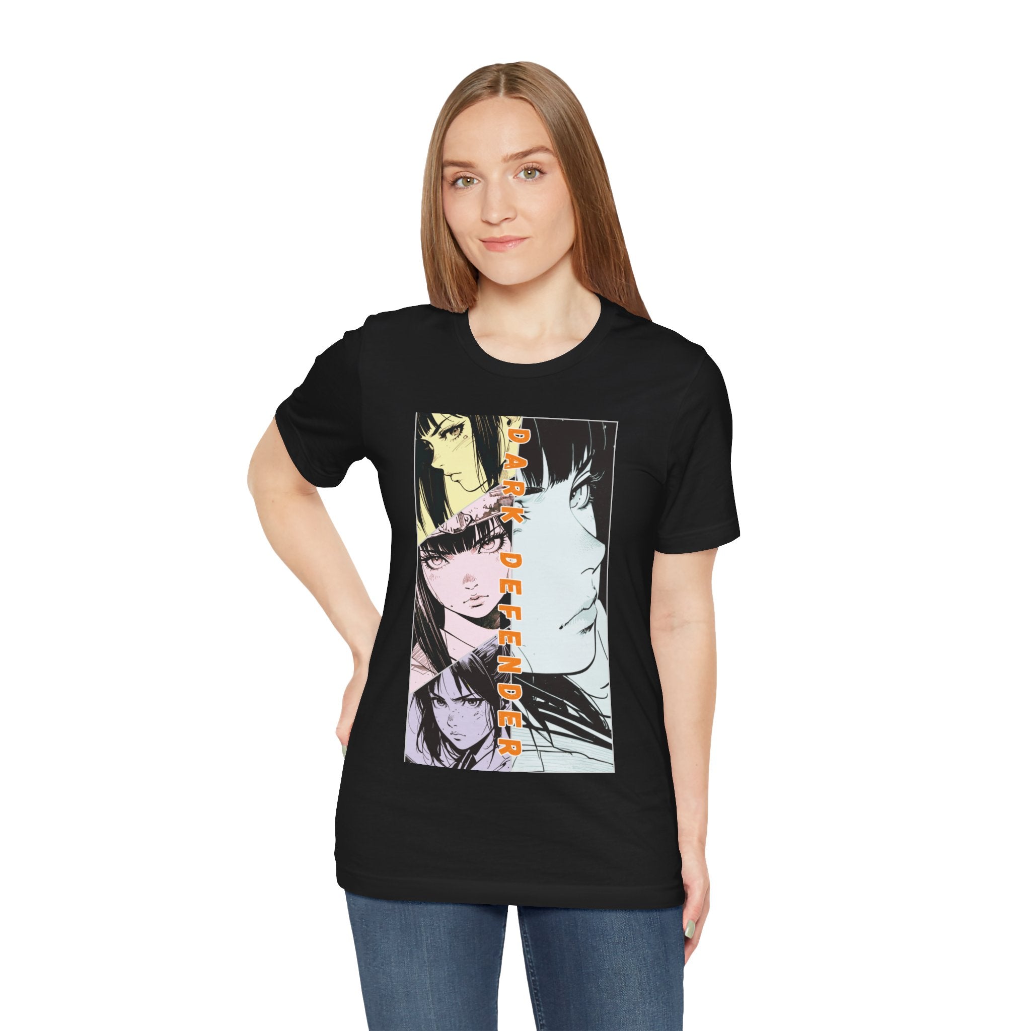 Anime Silent Hero T-shirt - Dark Defender