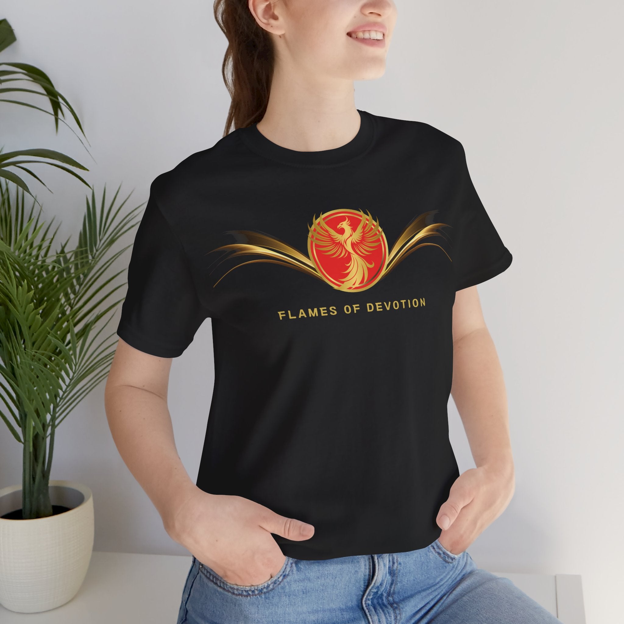 Empowering T-shirt - Zen Phoenix Collection Red Devotion