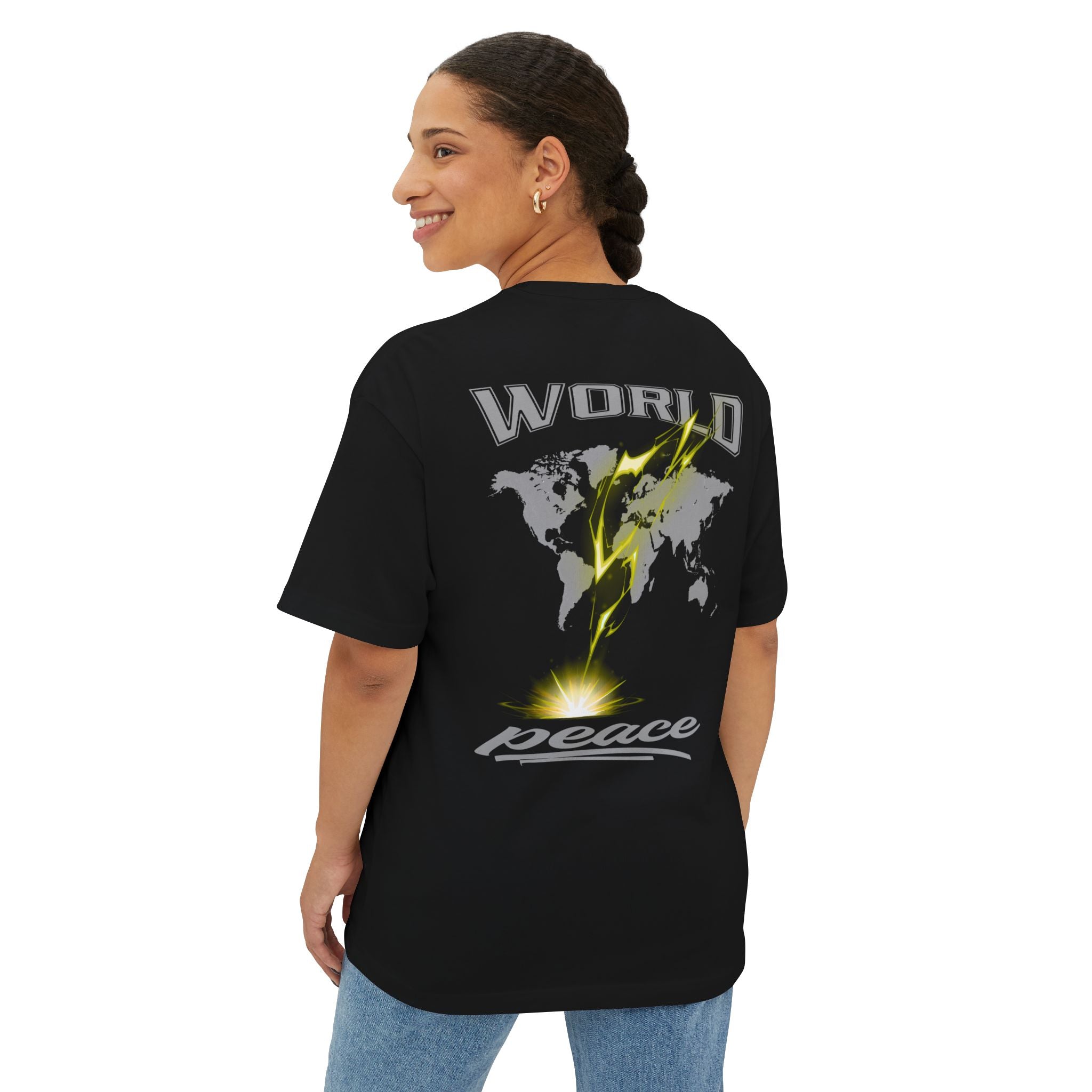 World Collection Design Casual Streetwear T-shirt - World Peace