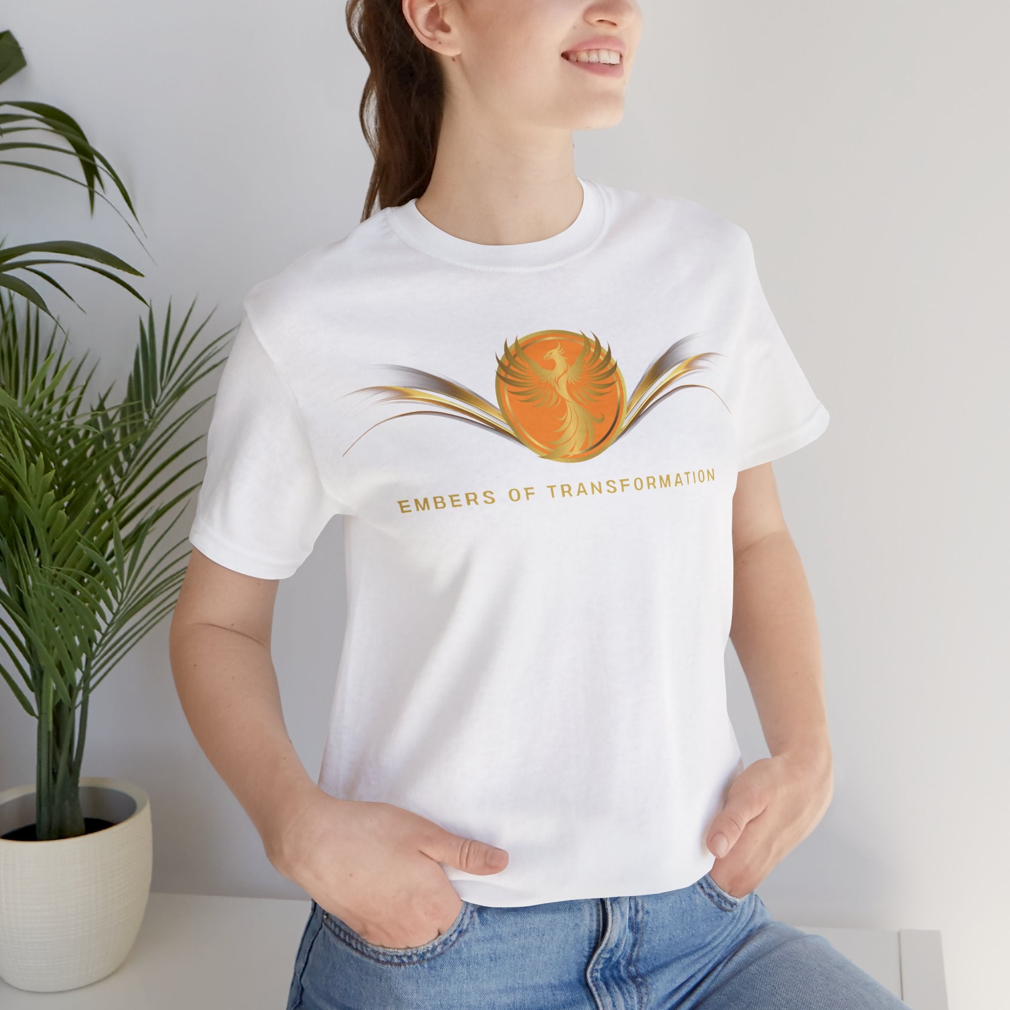 Empowering T-shirt - Zen Phoenix Collection Orange Transformation