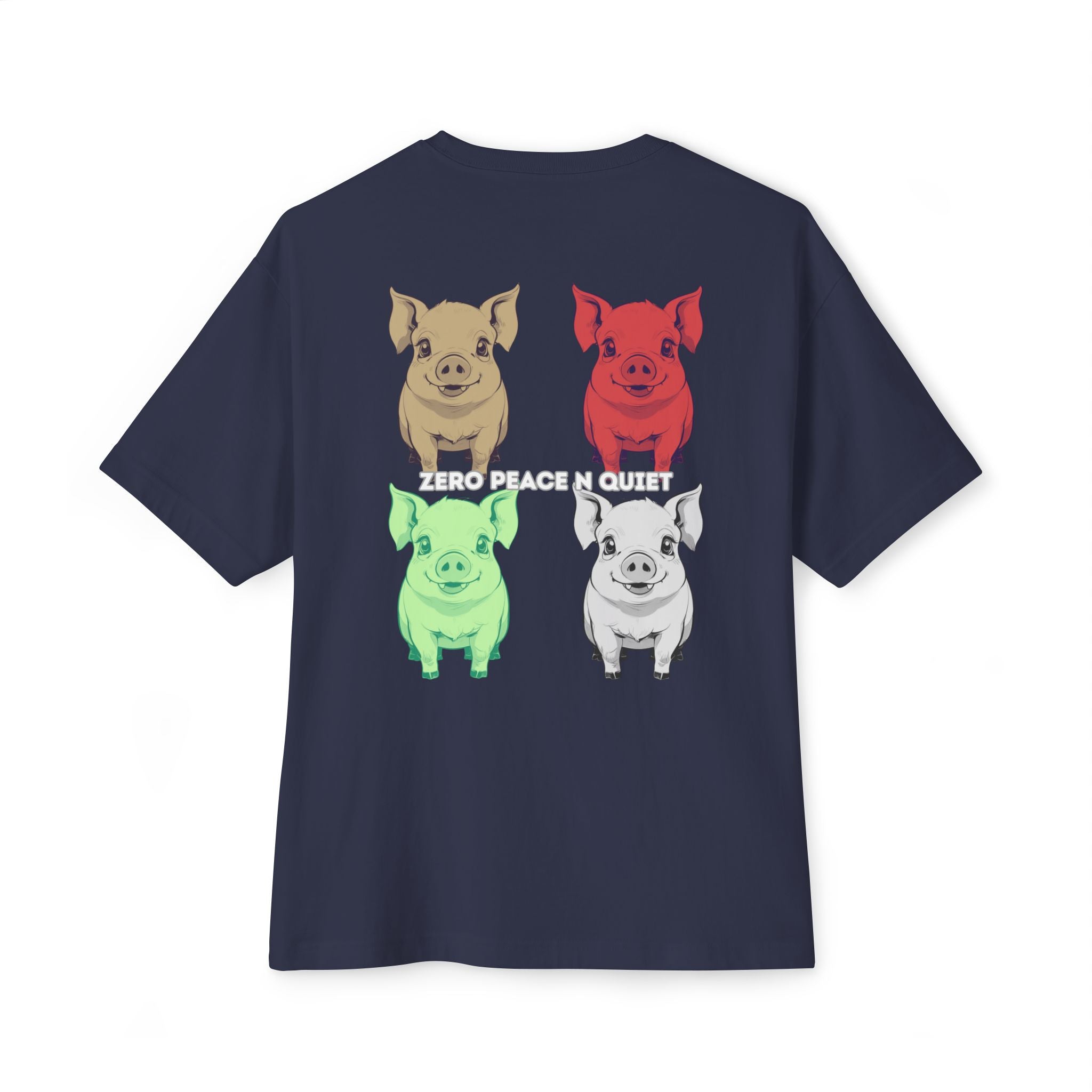Anime Design Oversize T-shirt - 4tified Swines Collection - Zero Peace n Quiet