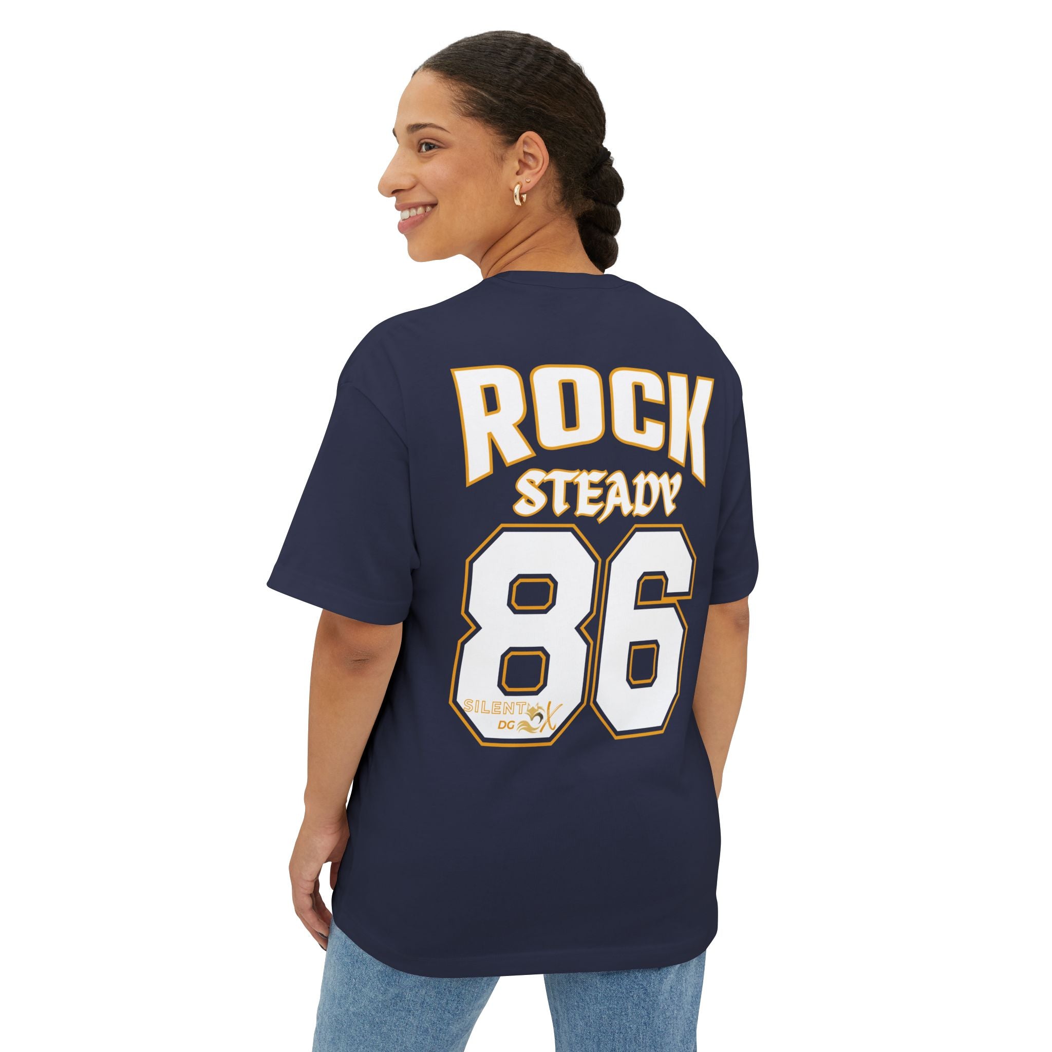 Old School 80's Oversized Casual Streetwear - 86 Rock Steady