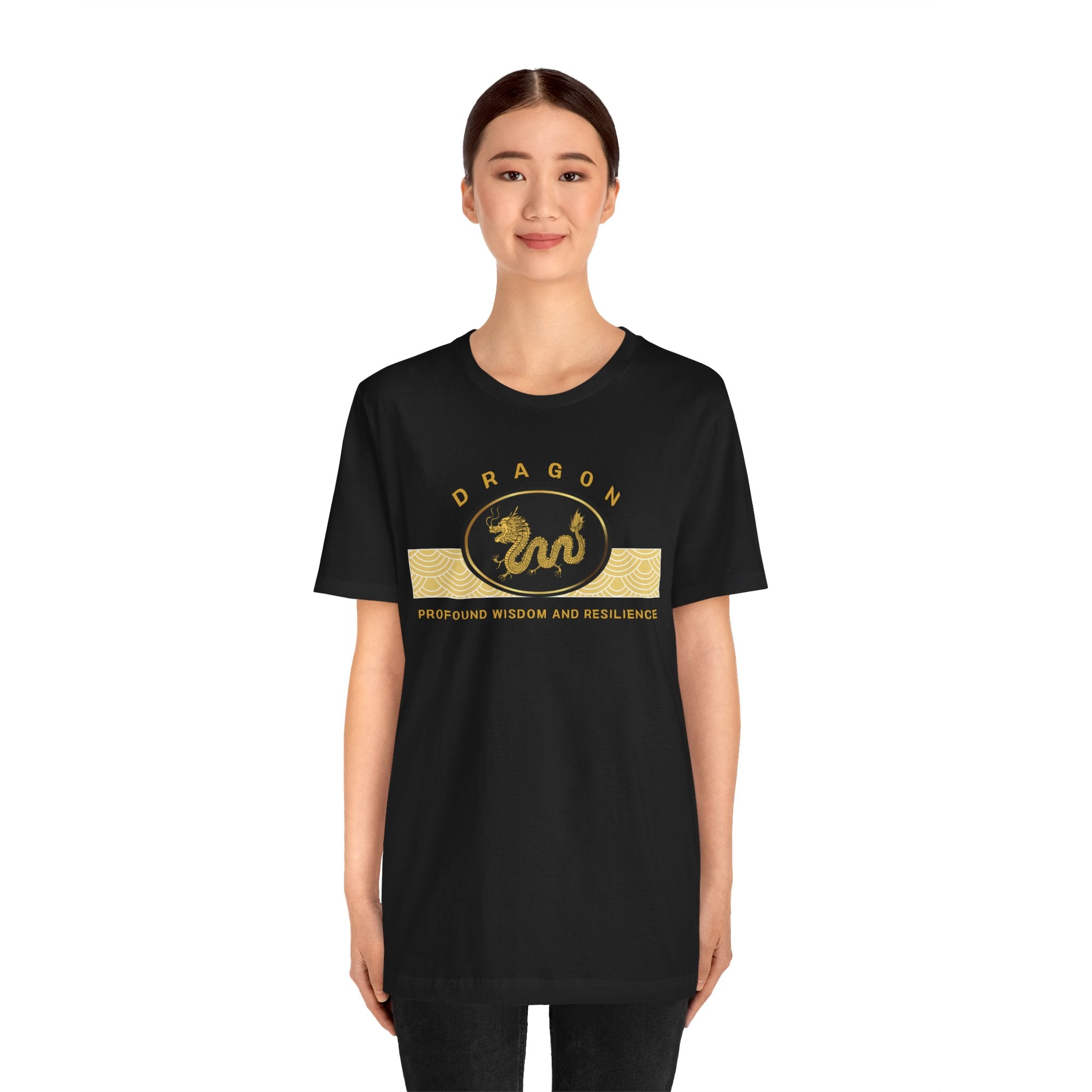 Empowering T-shirt - Zen Dragon Collection Black Profound
