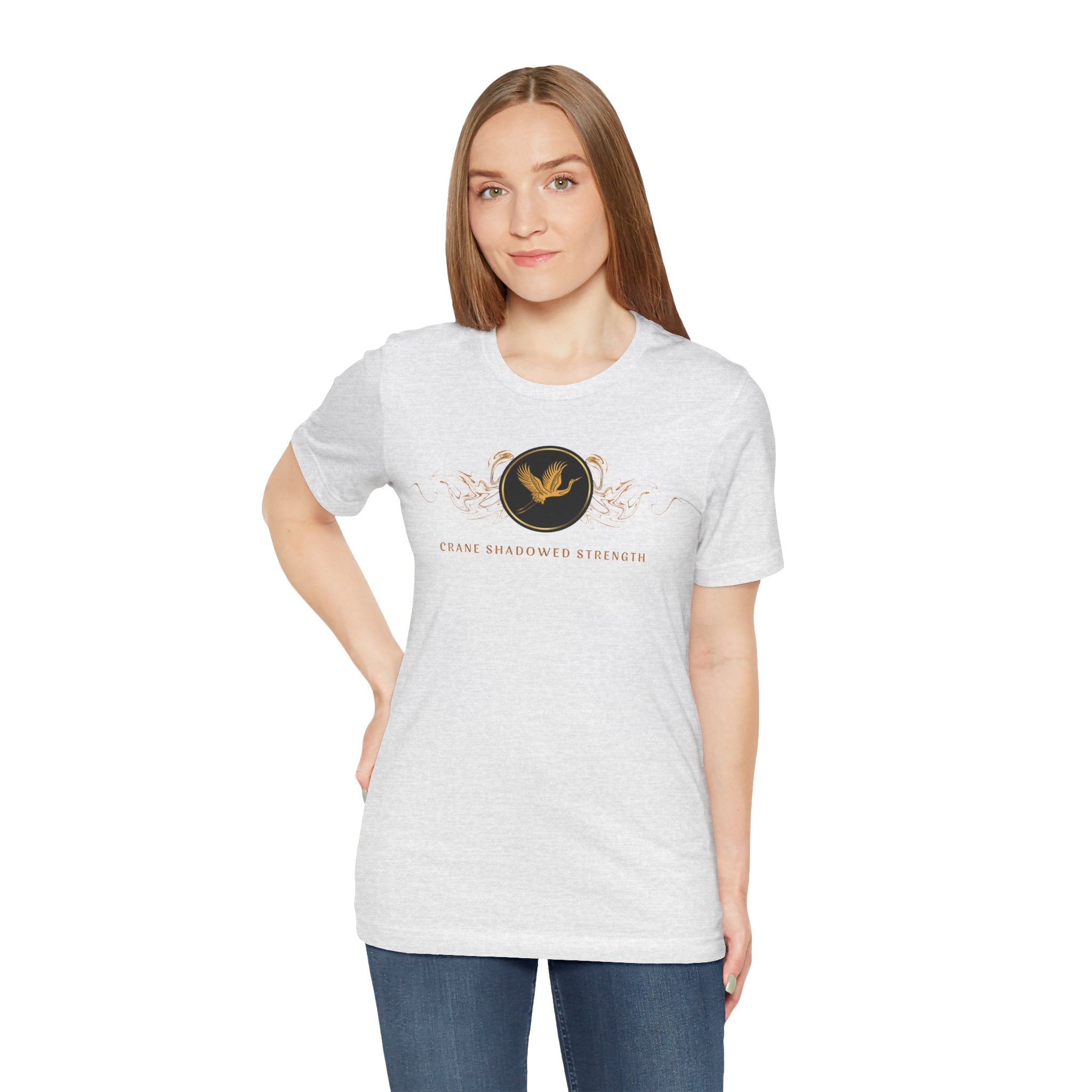 Empowering T-shirt - Zen Crane Collection Black Strength