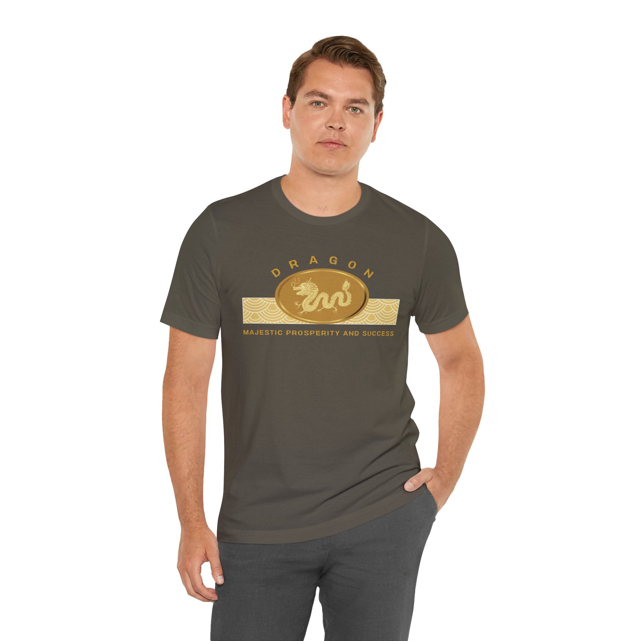 Empowering T-shirt - Zen Dragon Collection Gold Majestic