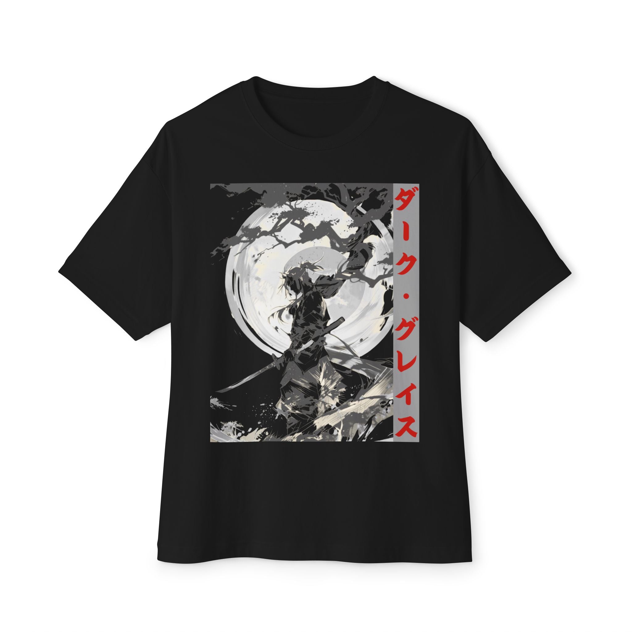 Anime Design Oversize T-shirt - SF Dark Grace