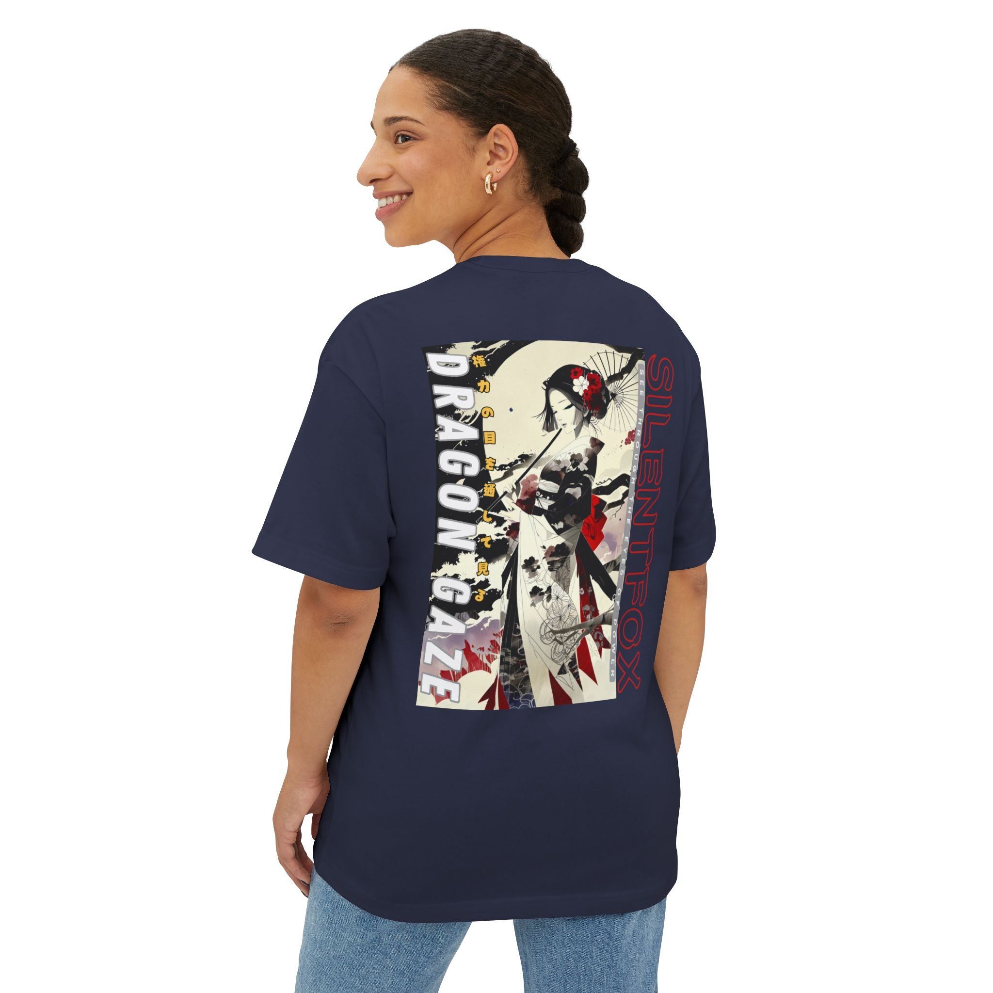 Anime Design Oversize T-shirt - SF Dragon Gaze