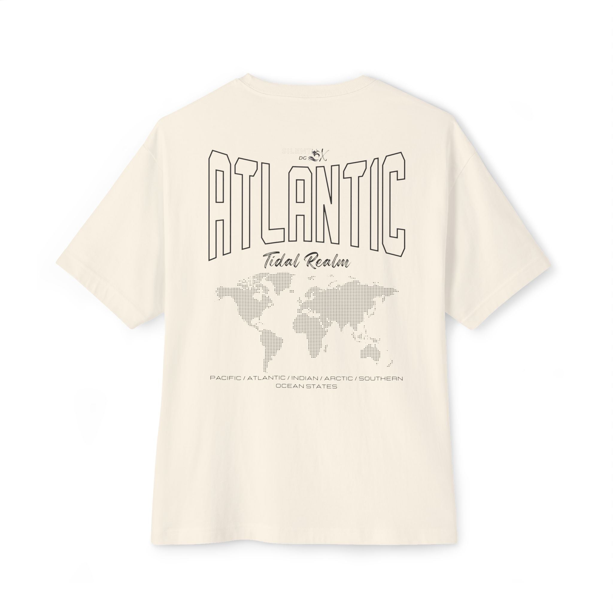 5-Oceans Collection Casual Streetwear Tee - Atlantic Ocean Tidal Realm