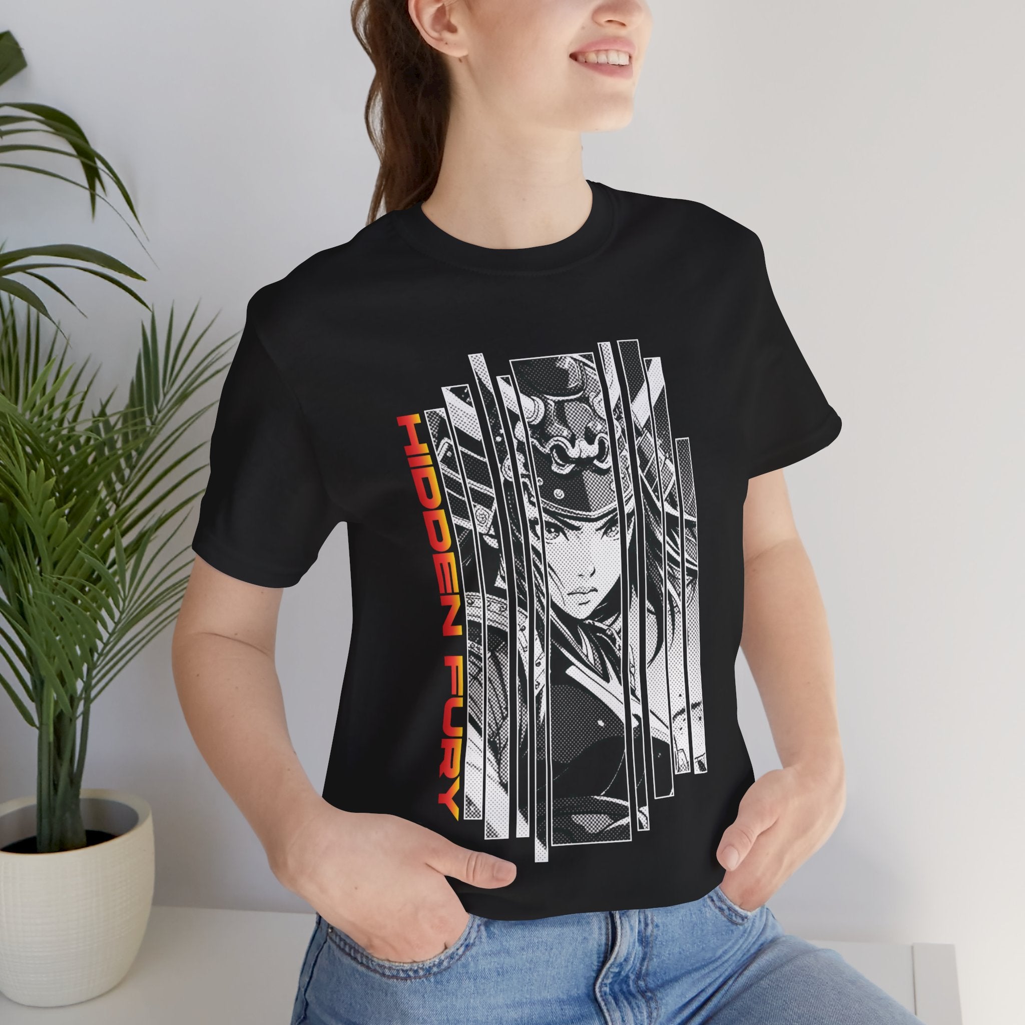 Anime Girl Warrior T-shirt - Hidden Fury