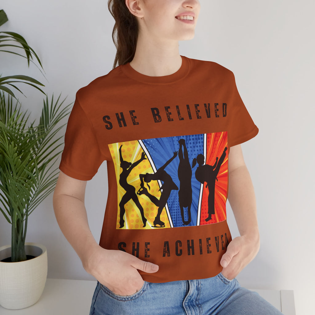 Empowering Tee - She Believed She Achieved