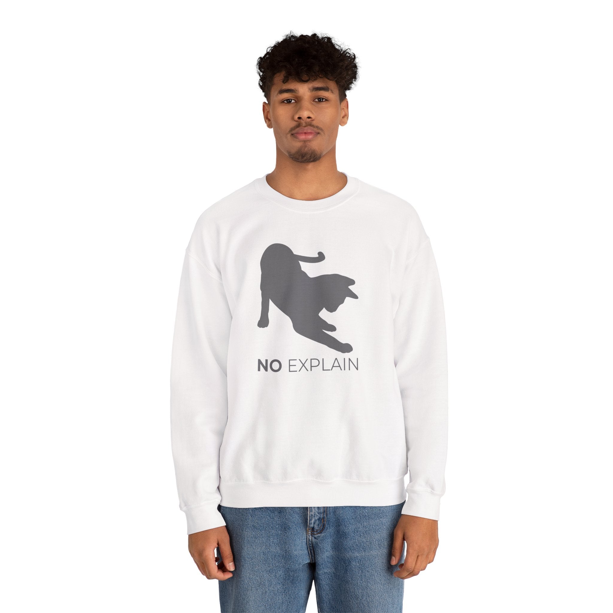 Animal Attitude Sweatshirt Line - No Explain Cat