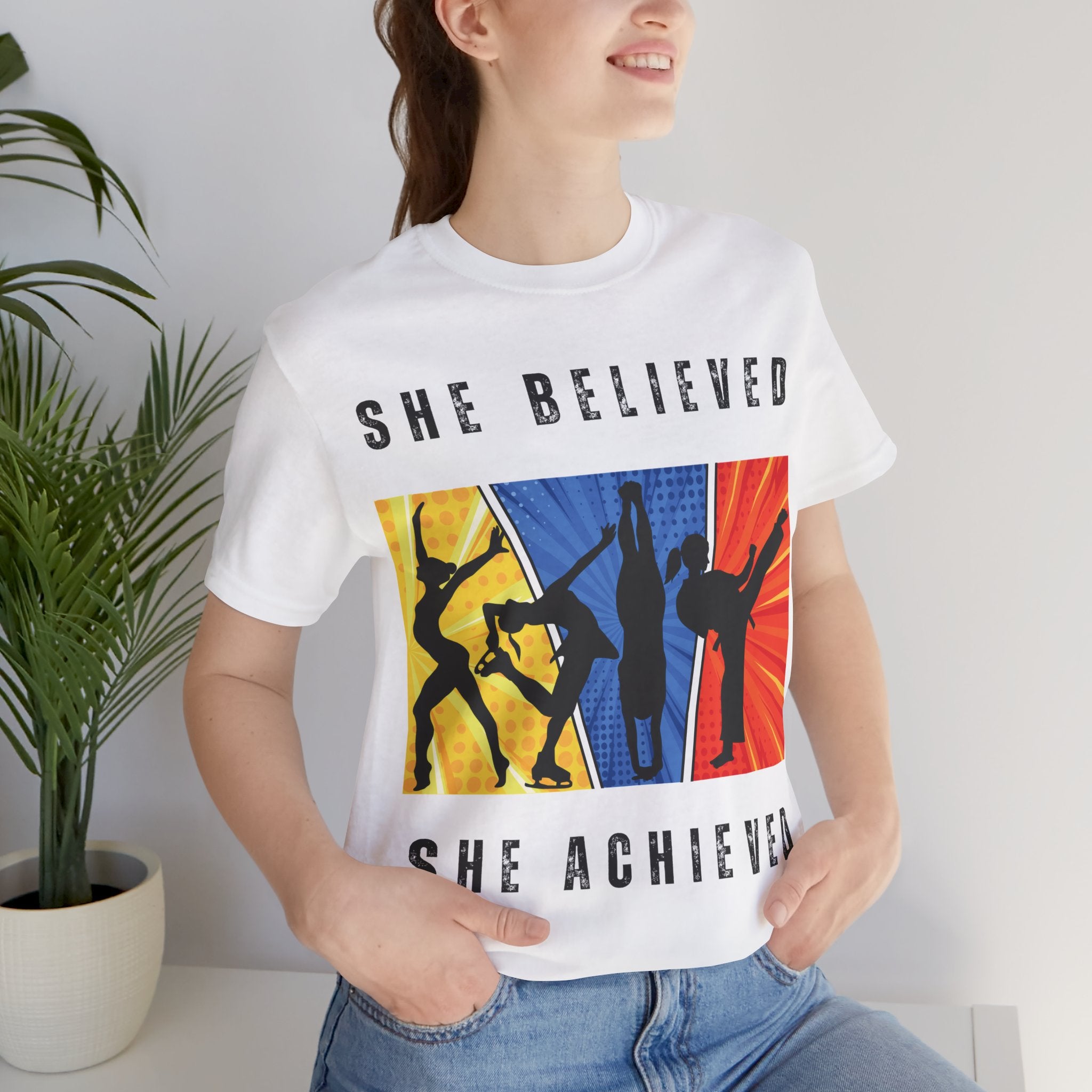 Empowering Tee - She Believed She Achieved