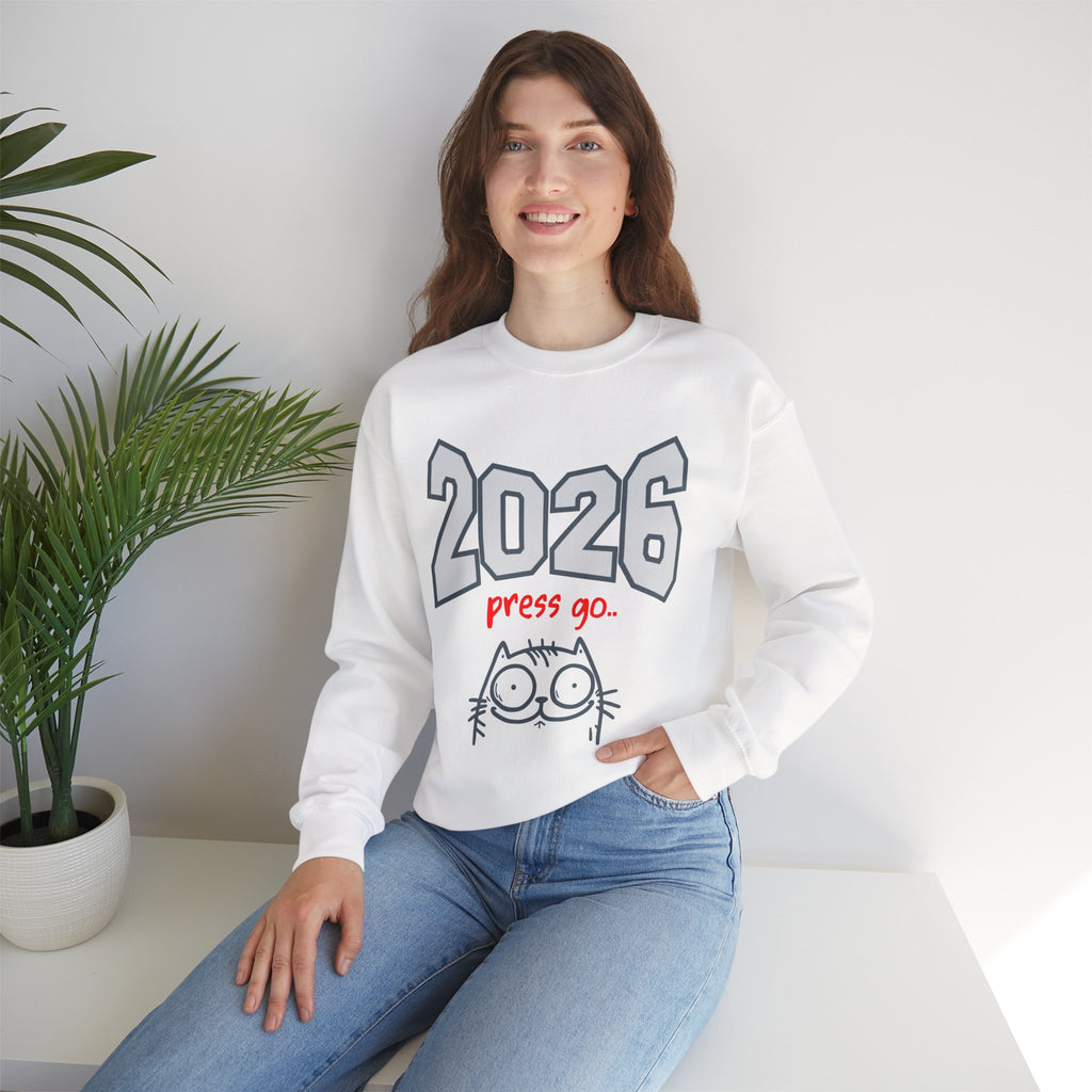 2026 New Year Sweatshirt Line - Press Go 2026