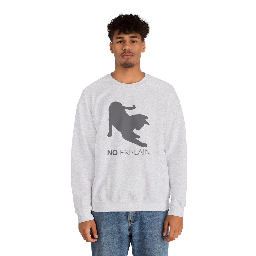 Animal Attitude Sweatshirt Line - No Explain Cat