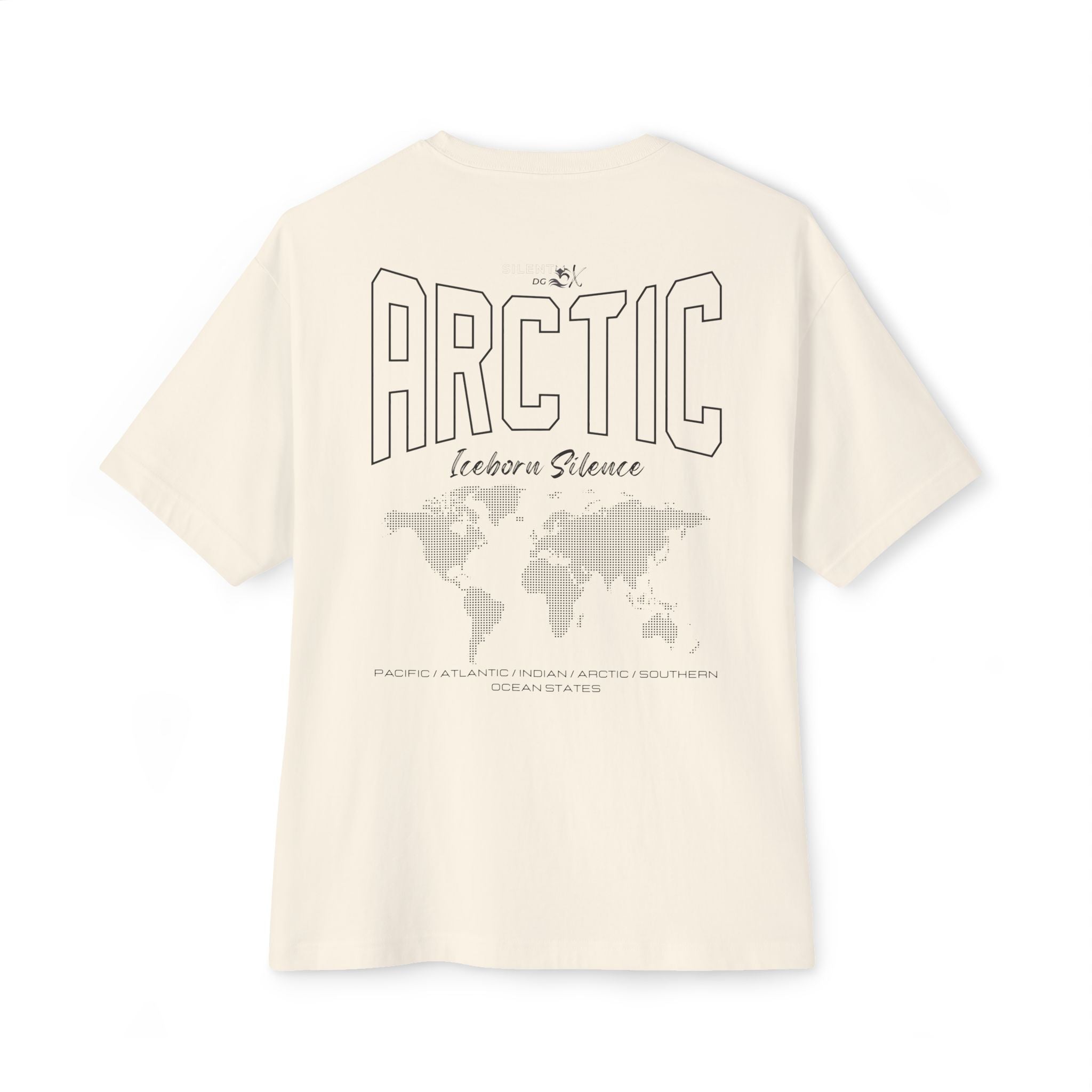 5-Oceans Collection Casual Streetwear Tee - Arctic Ocean Iceborn Silence