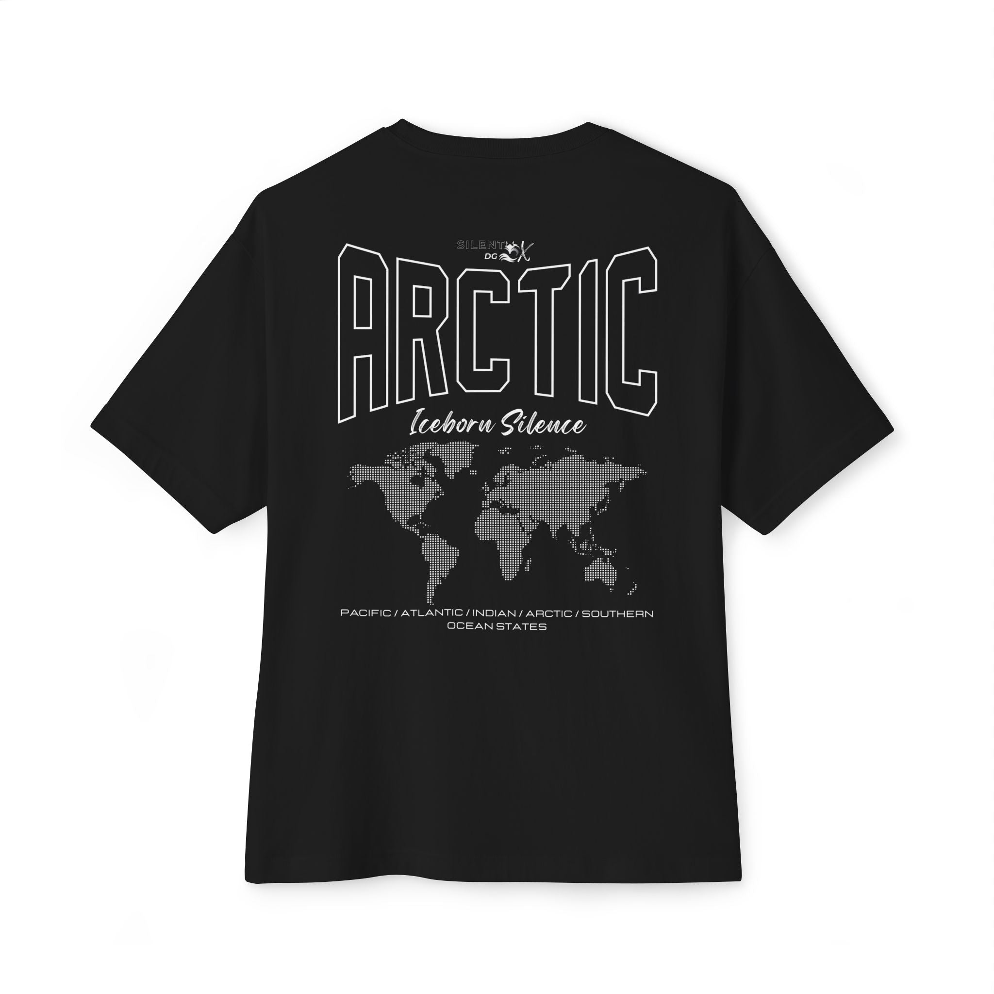 5-Oceans Collection Casual Streetwear Tee - Arctic Ocean Iceborn Silence