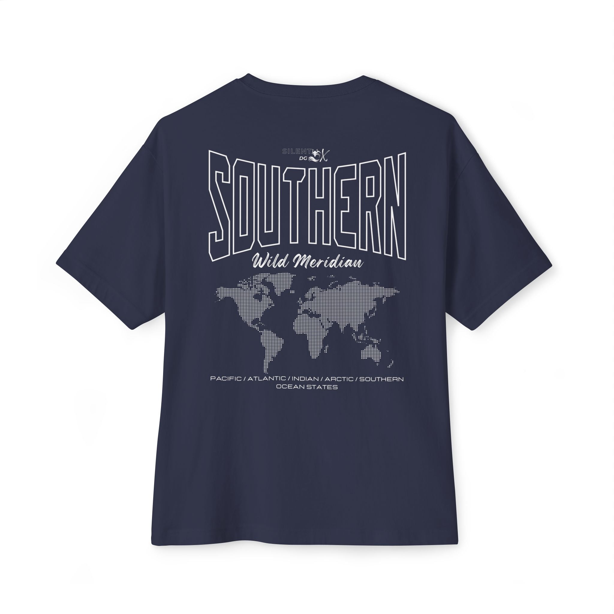 5-Oceans Collection Casual Streetwear Tee - Southern Ocean Wild Meridian