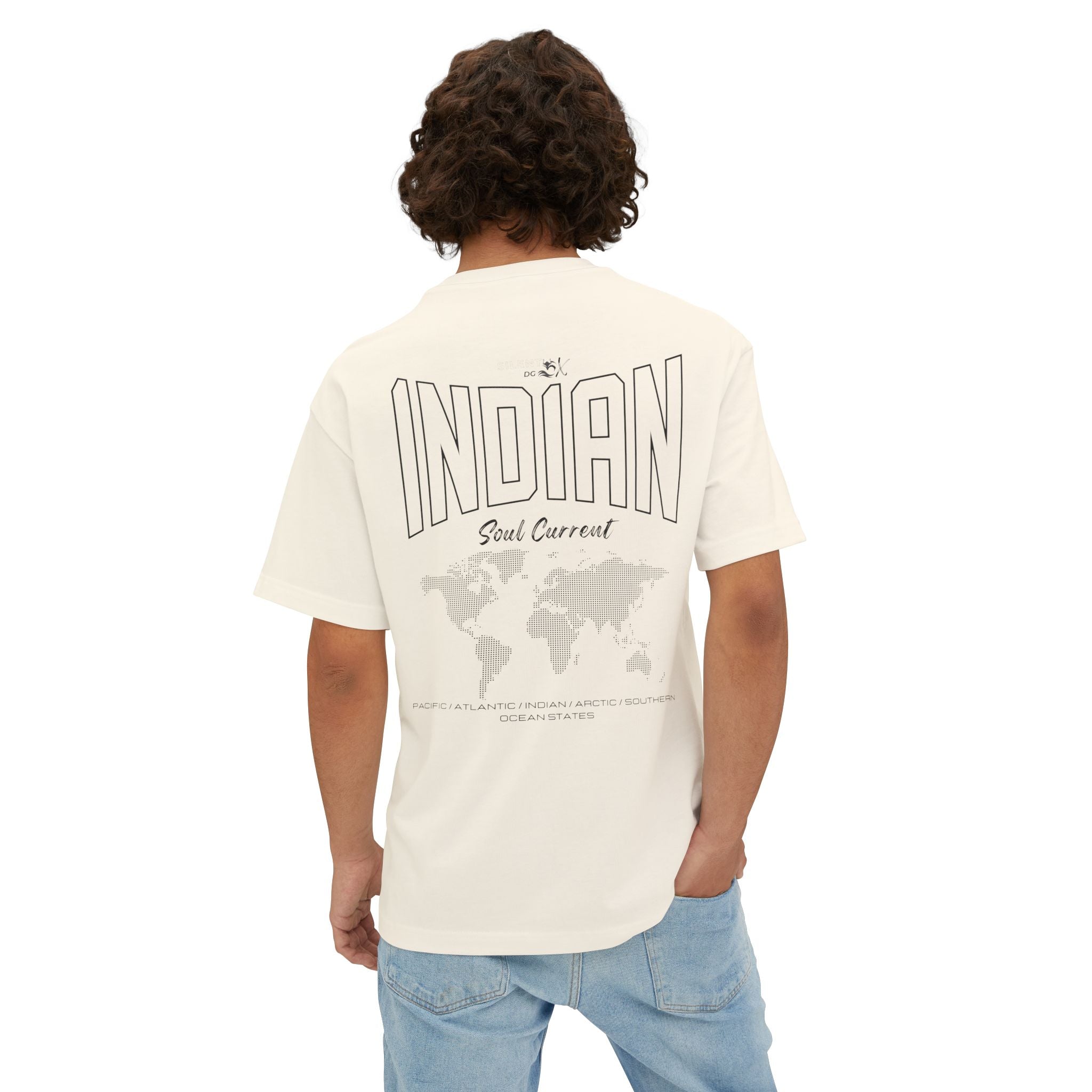 5-Oceans Collection Casual Streetwear Tee - Indian Ocean Soul Current